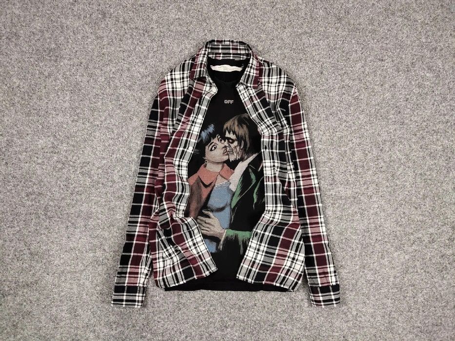 Flannel Vintage Flannel Shirt Checkered Travis Scott Style Size US M / EU 48-50 / 2 - 1 Thumbnail