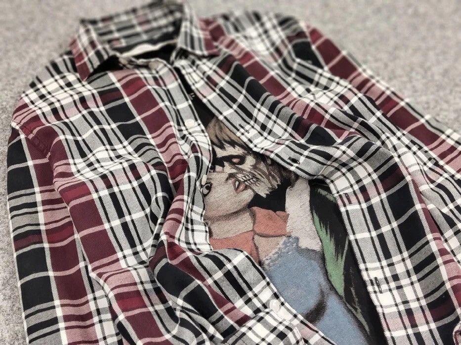Flannel Vintage Flannel Shirt Checkered Travis Scott Style Size US M / EU 48-50 / 2 - 11 Thumbnail