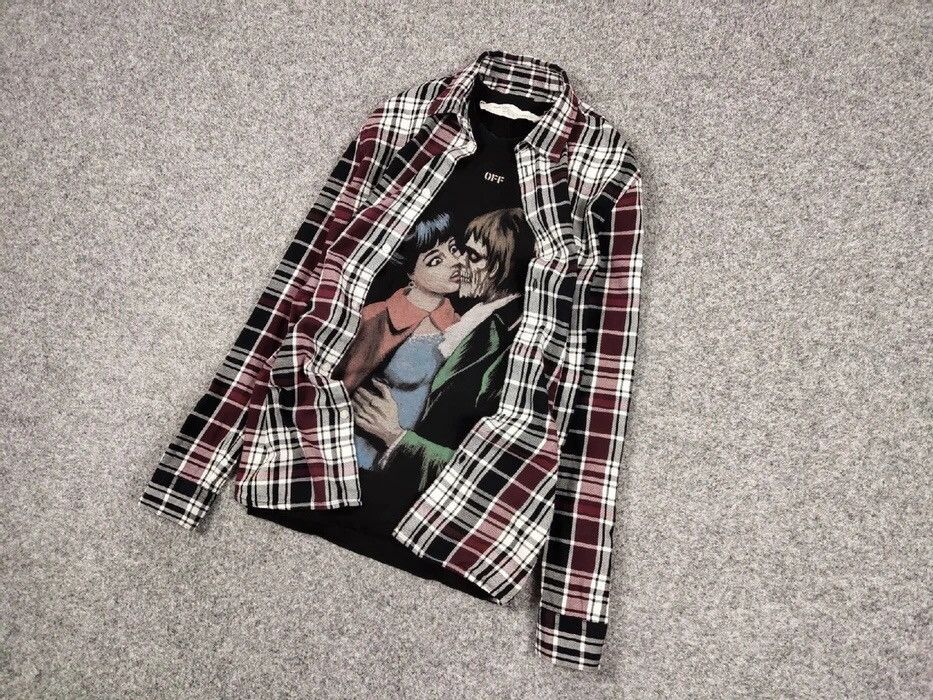 Flannel Vintage Flannel Shirt Checkered Travis Scott Style Size US M / EU 48-50 / 2 - 3 Thumbnail