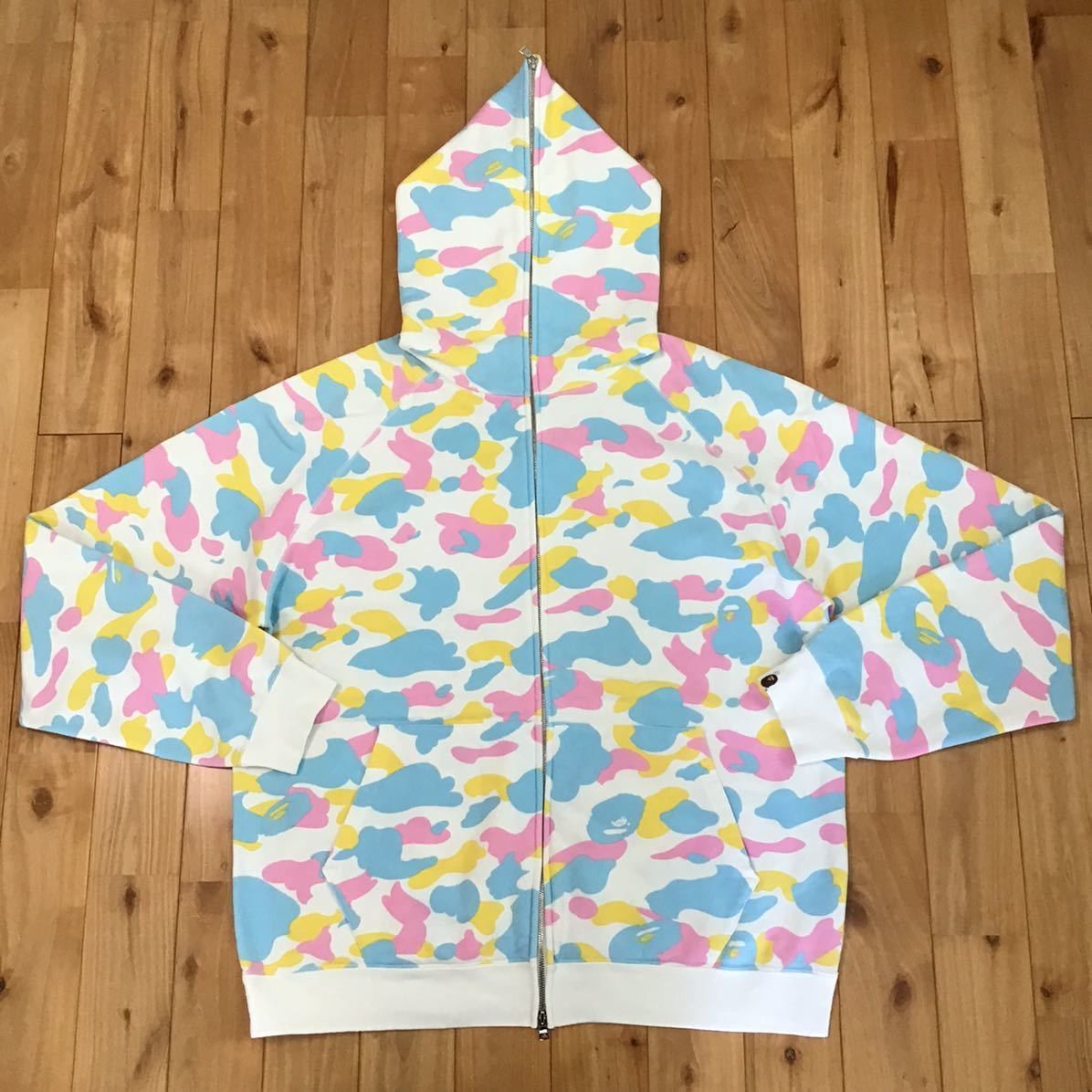 Bape BAPE cotton candy camo full zip hoodie multi camo | Grailed