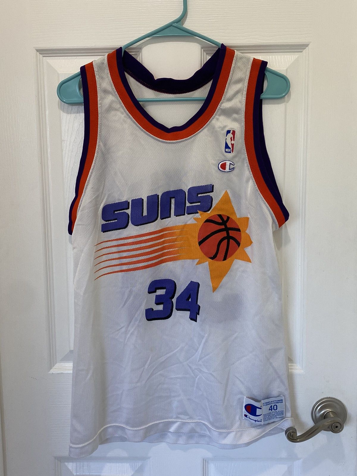 ウェア 90's champion NBA phoenix suns barkley 1990's Charles Barkley Vintage Champion Phoenix Suns Jersey