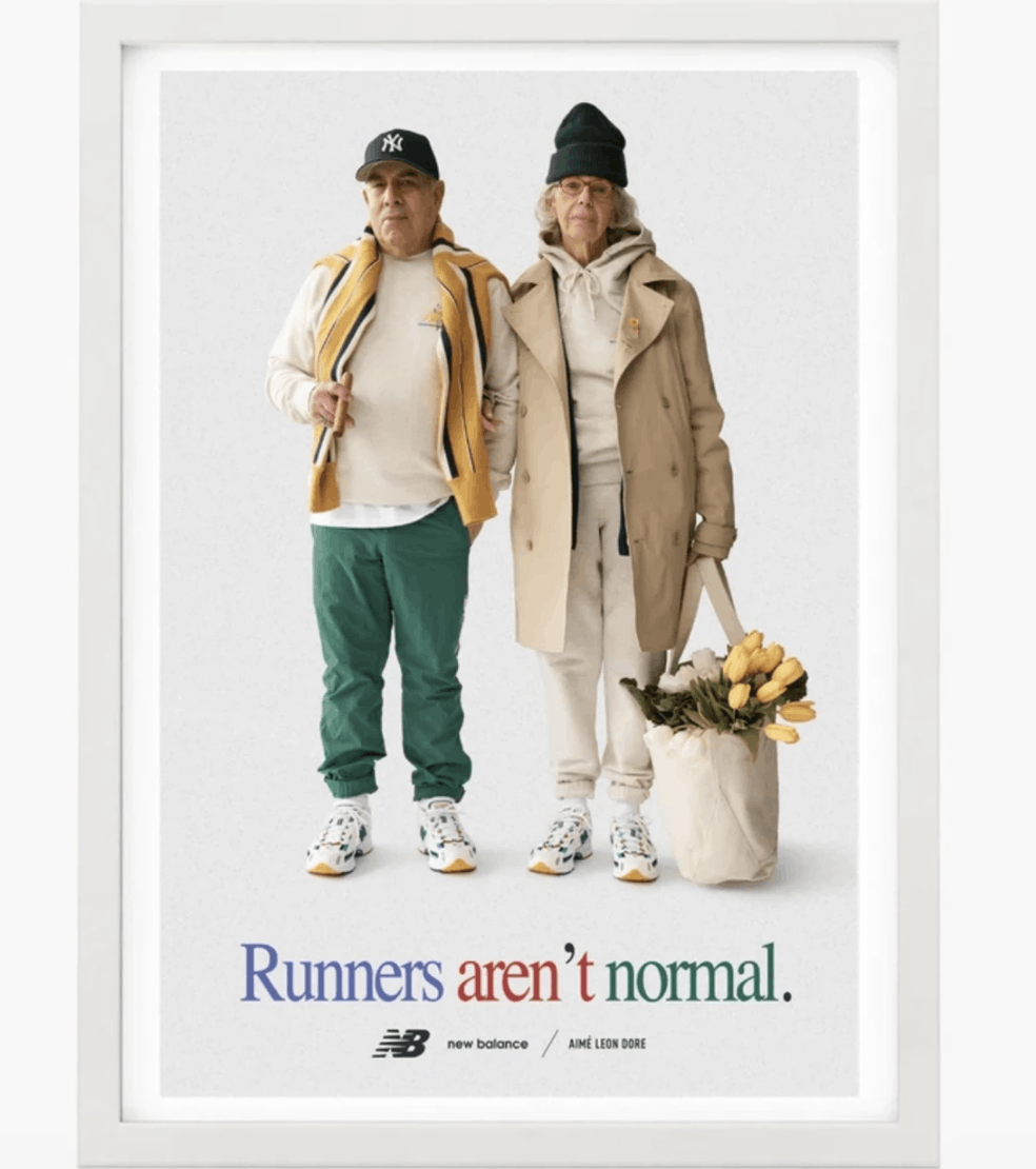 New Balance "runners aren't normal" 827 poster White ald Grailed