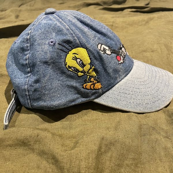 Vintage OG Vintage Looney Tunes Denim Cap | Grailed