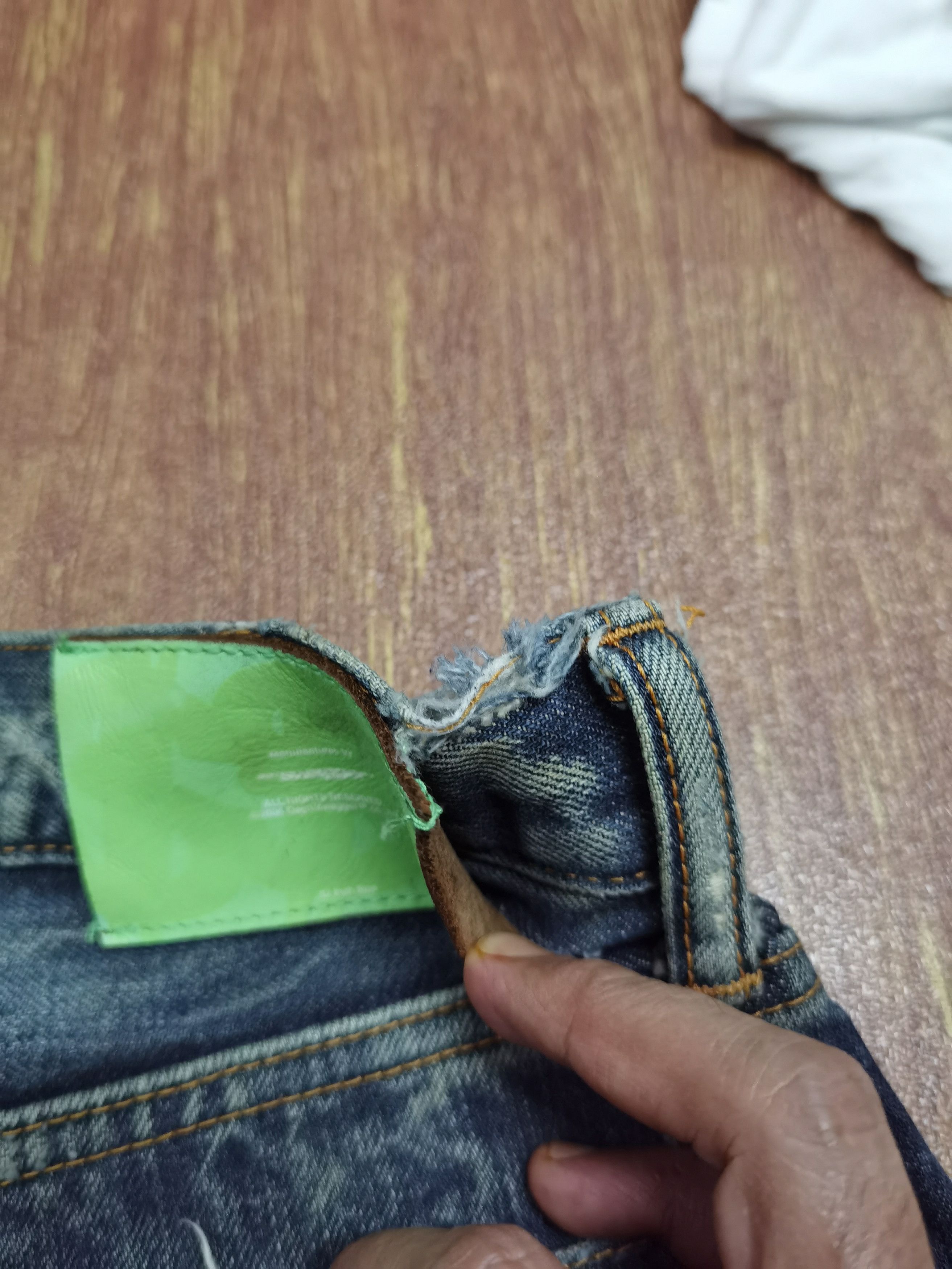 Japanese Brand Distressed swagger denim 2006 production Size US 35 - 13 Thumbnail