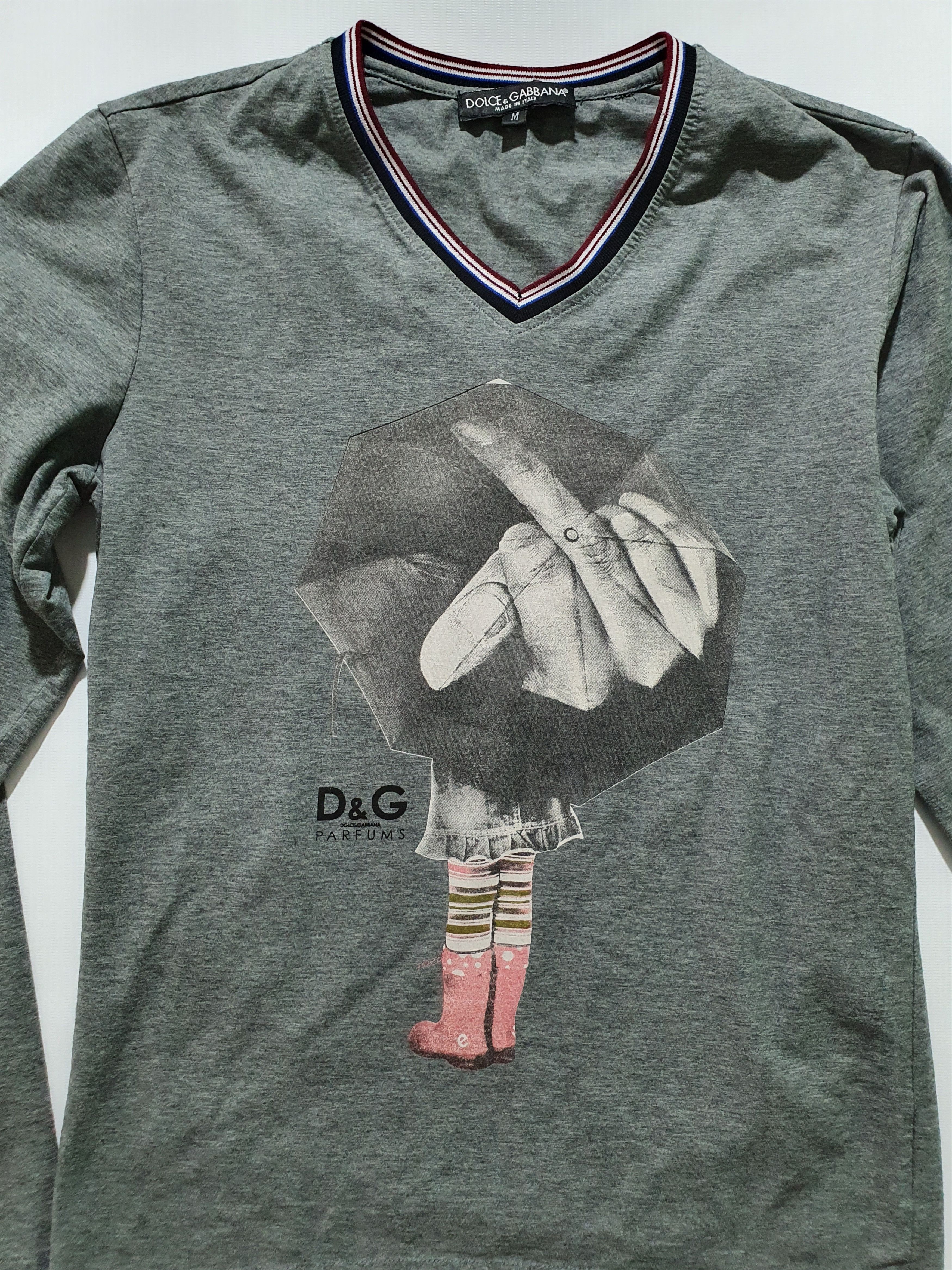 Dolce & Gabbana Dolce Gabbana Long Sleeve shirt fuck umbrella logo