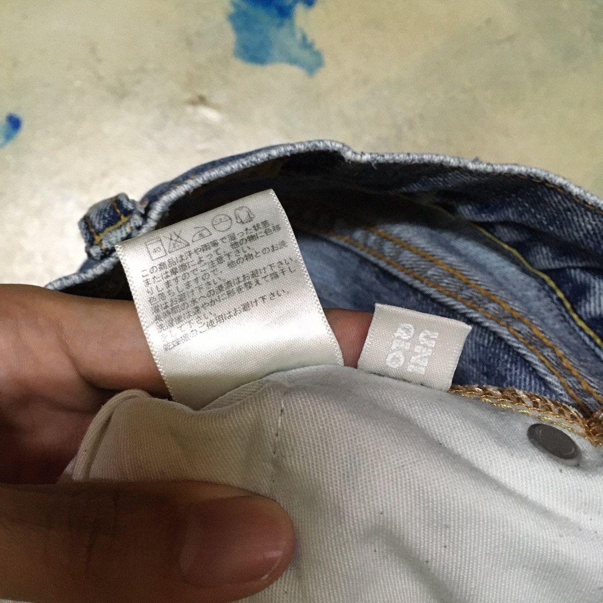 Japanese Brand × Uniqlo Uniqlo S-001 Original Basic Slim Fit Straight Denim Jeans Size US 30 / EU 46 - 4 Thumbnail