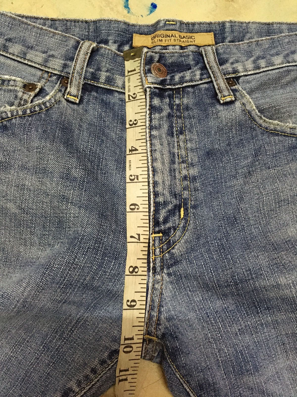 Japanese Brand × Uniqlo Uniqlo S-001 Original Basic Slim Fit Straight Denim Jeans Size US 30 / EU 46 - 8 Thumbnail