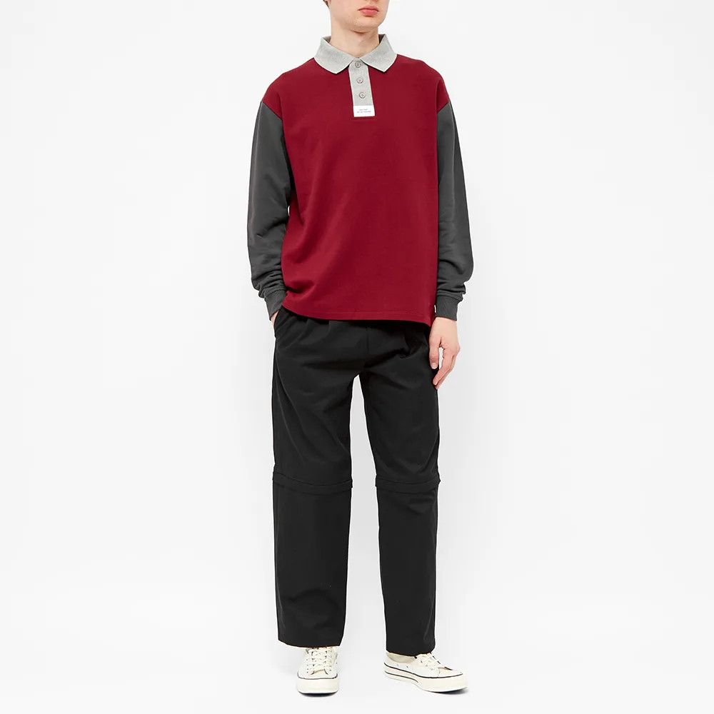 Gosha Rubchinskiy YT05 - PACCBET Long-Sleeved Panelled Polo Shirt Size US M / EU 48-50 / 2 - 3 Thumbnail