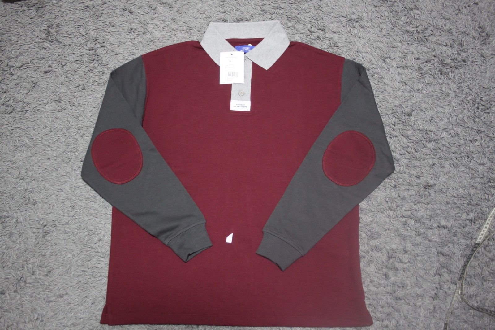 Gosha Rubchinskiy YT05 - PACCBET Long-Sleeved Panelled Polo Shirt Size US M / EU 48-50 / 2 - 4 Thumbnail