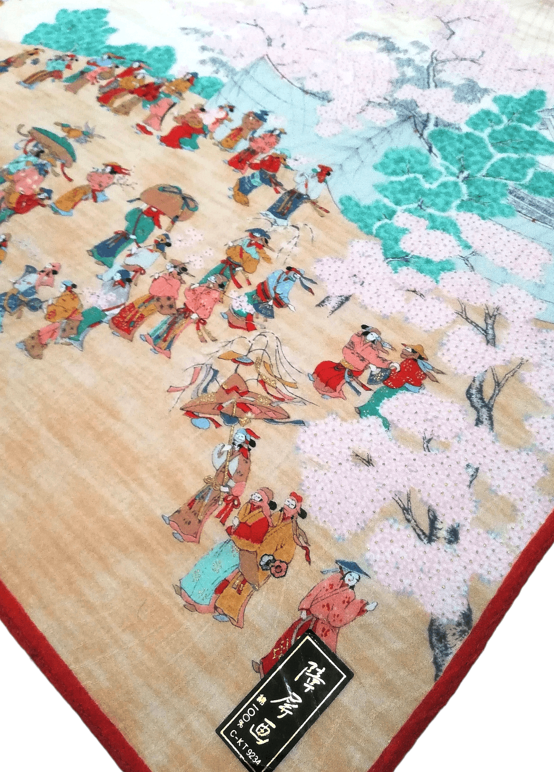 Japanese Brand 🇯🇵Vintage Japanese Traditional Kimono Cartoon Bandana Size ONE SIZE - 7 Thumbnail