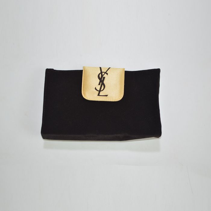 Saint Laurent Paris YSL Yves Saint Laurent Parfums Brown Bag Clutch ...