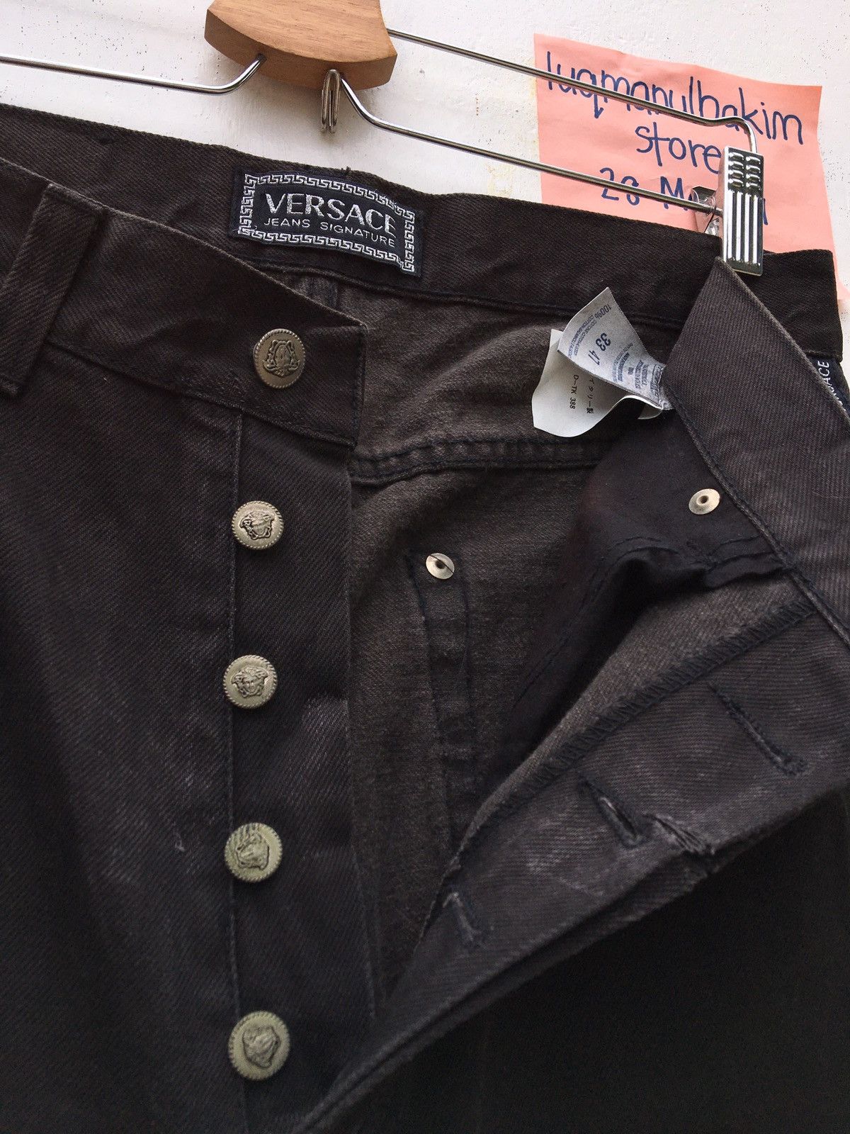 Versace Vintage Versace Medusa Loose Cut Jeans Size US 32 / EU 48 - 13 Thumbnail