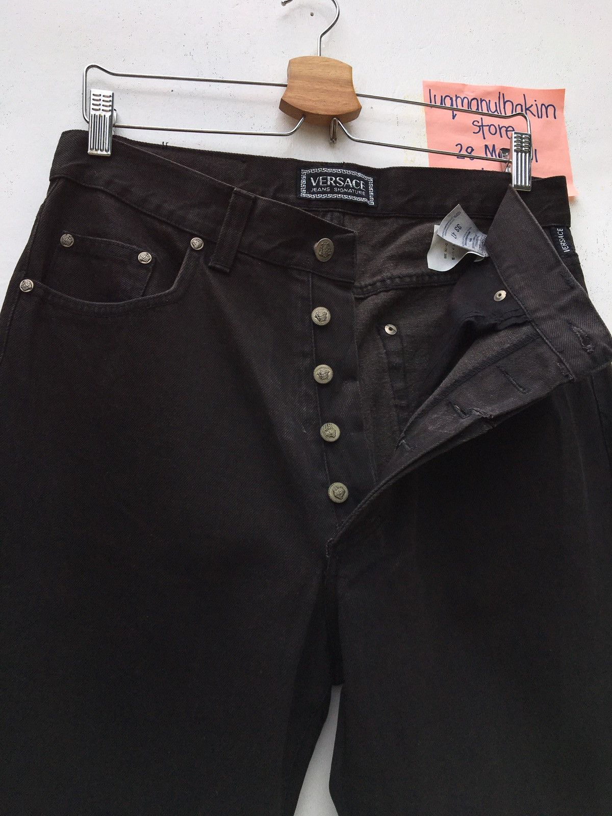 Versace Vintage Versace Medusa Loose Cut Jeans Size US 32 / EU 48 - 12 Thumbnail