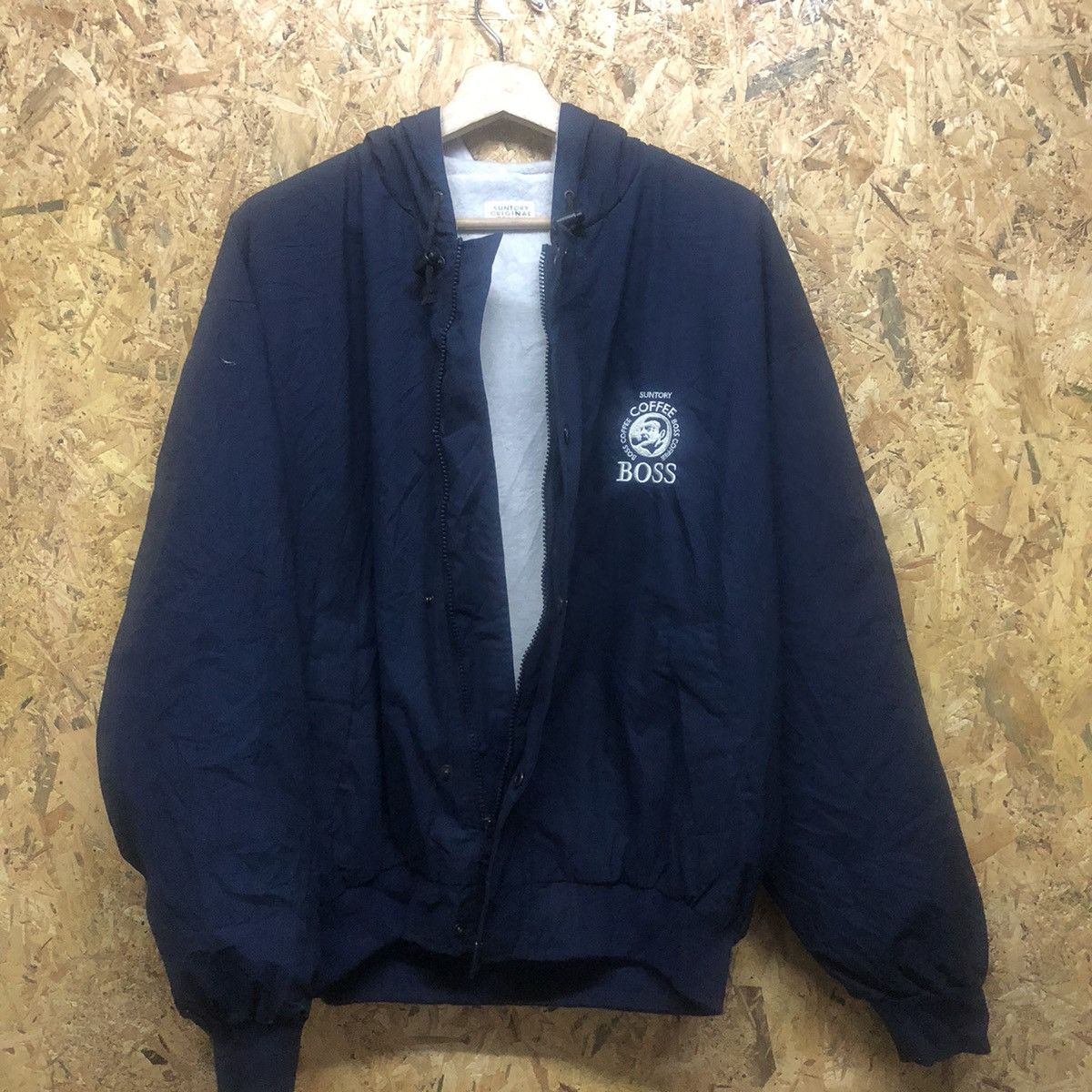 Vintage SUNTORY ORIGINAL DESIGN HOODIE BOMBER JACKET Size US XL / EU 56 / 4 - 6 Thumbnail