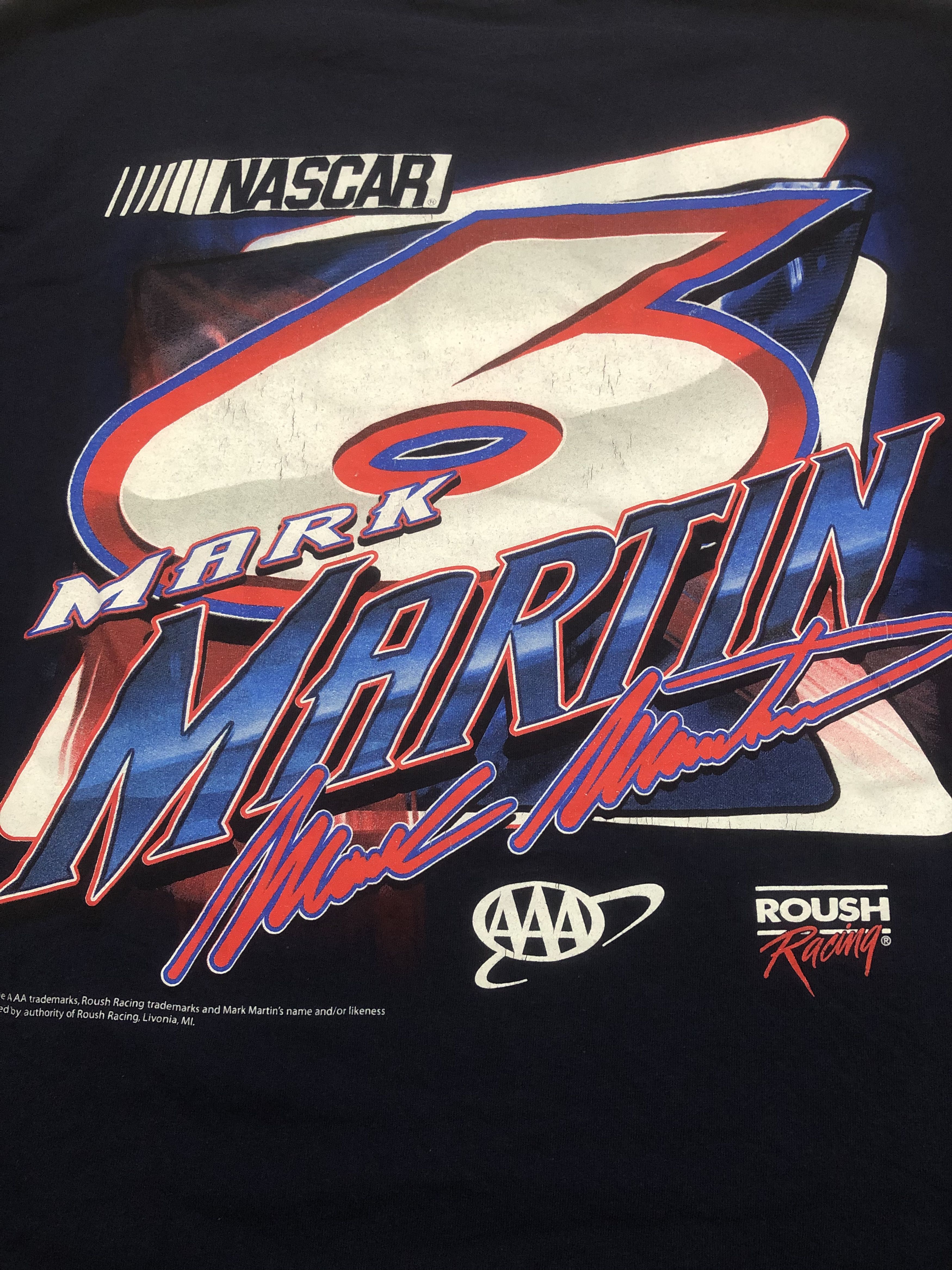 NASCAR Vintage NASCAR Mark Martin Roush Racing T-shirts Size US XXL / EU 58 / 5 - 4 Thumbnail