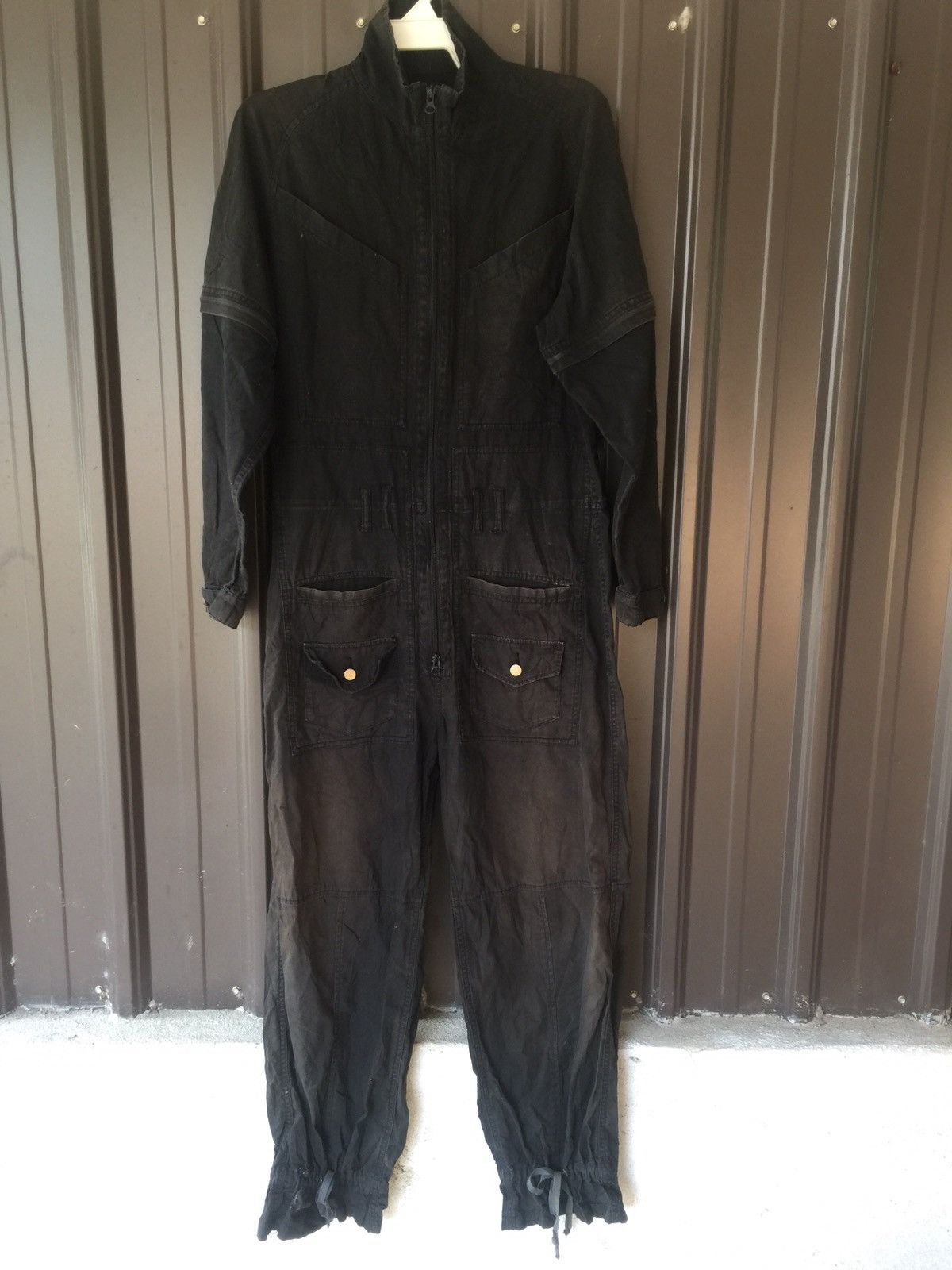 If Six Was Nine × Japanese Brand × KMRii 🔥PPFM Faded Distressed Bondage Jumpsuit Coverall Size US 34 / EU 50 - 3 Thumbnail