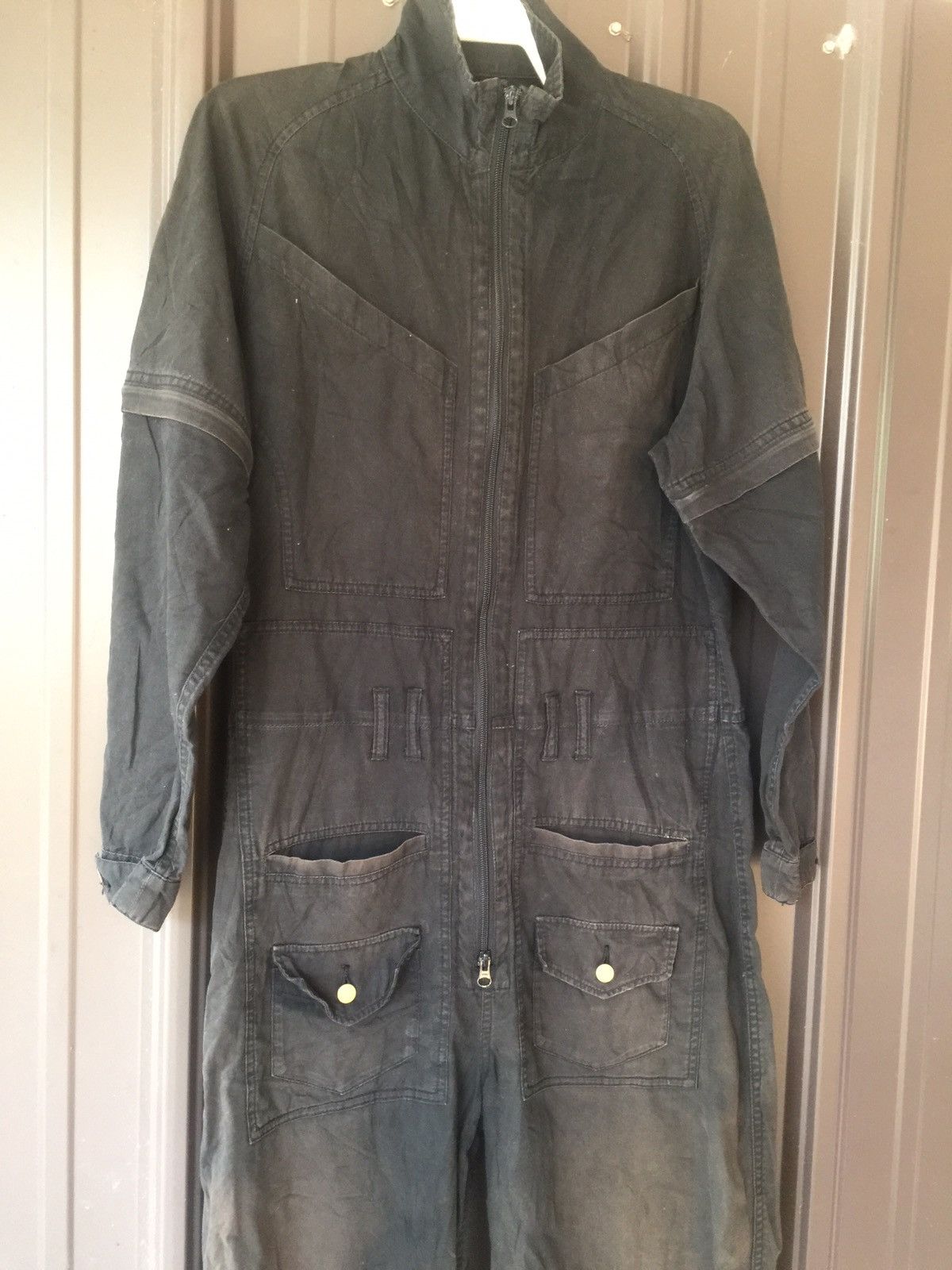 If Six Was Nine × Japanese Brand × KMRii 🔥PPFM Faded Distressed Bondage Jumpsuit Coverall Size US 34 / EU 50 - 4 Thumbnail