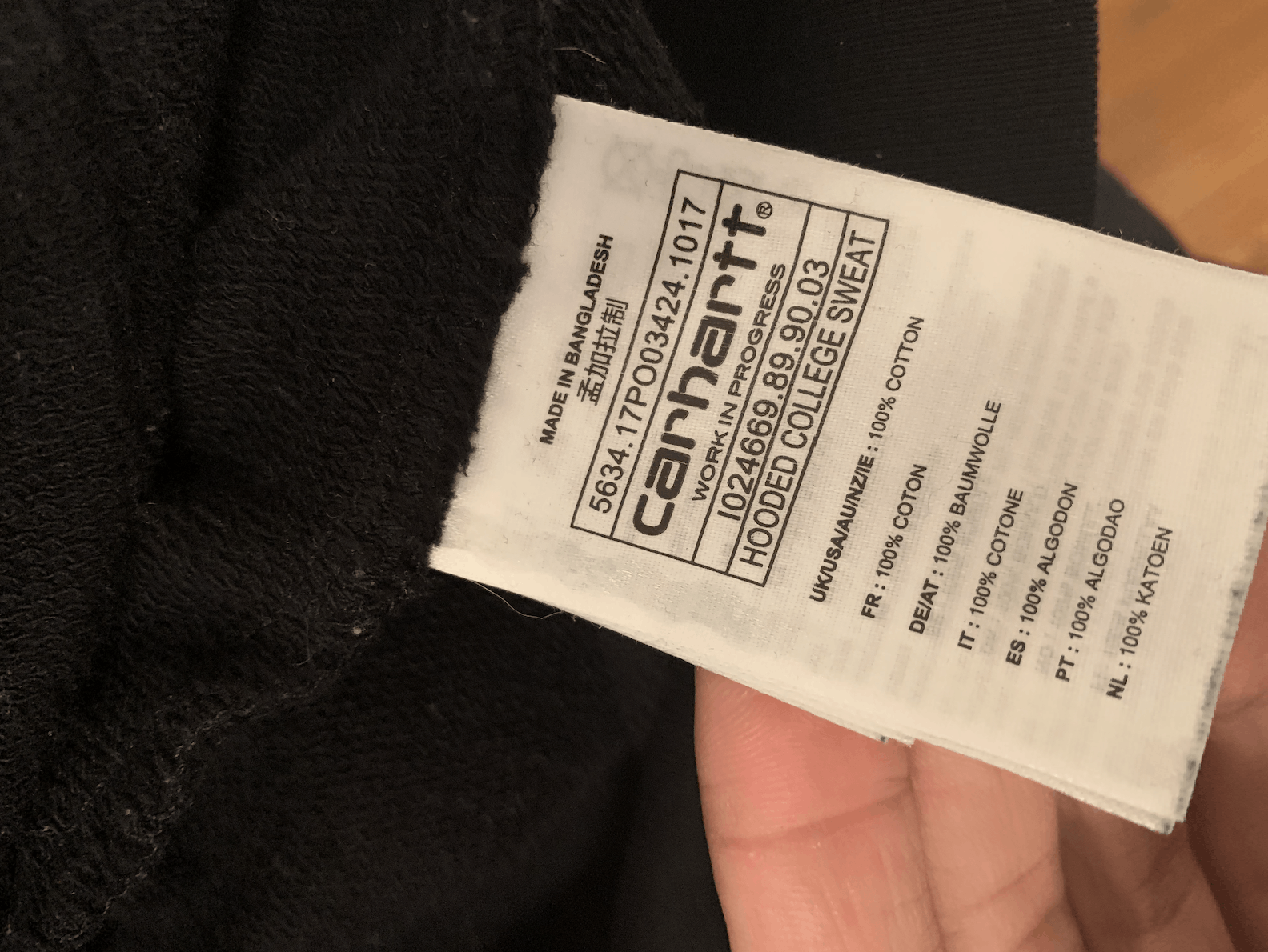 Carhartt Wip CARHARTT WIP Hoodie ⊛ BLACK ⊛ Brand New Size US M / EU 48-50 / 2 - 3 Thumbnail