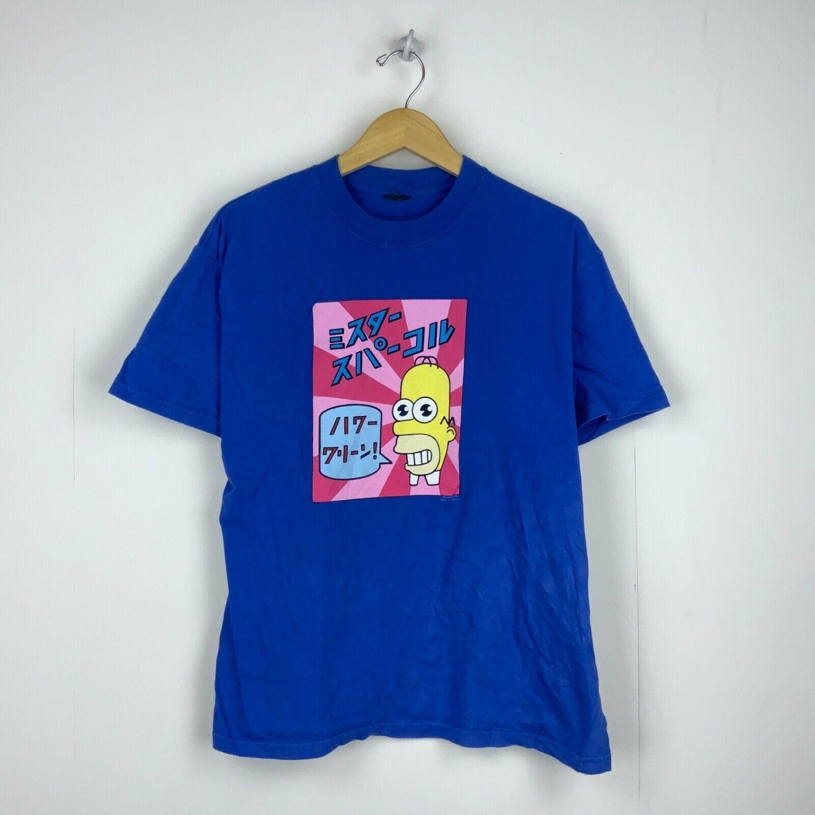 Vintage The Simpsons Vintage T-shirt Blue Mr Sparkle Japanese Homer ...