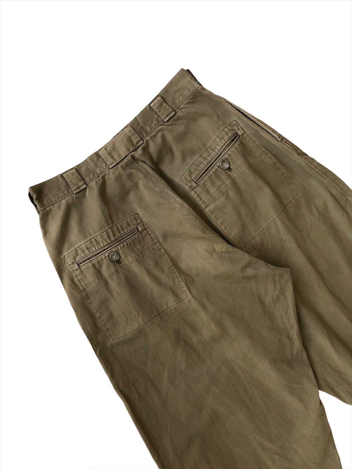 Yohji Yamamoto GRAIL🔥80s Yohji Yamamoto Men Line Gabardine 🎈Pants Size US 29 - 5 Thumbnail