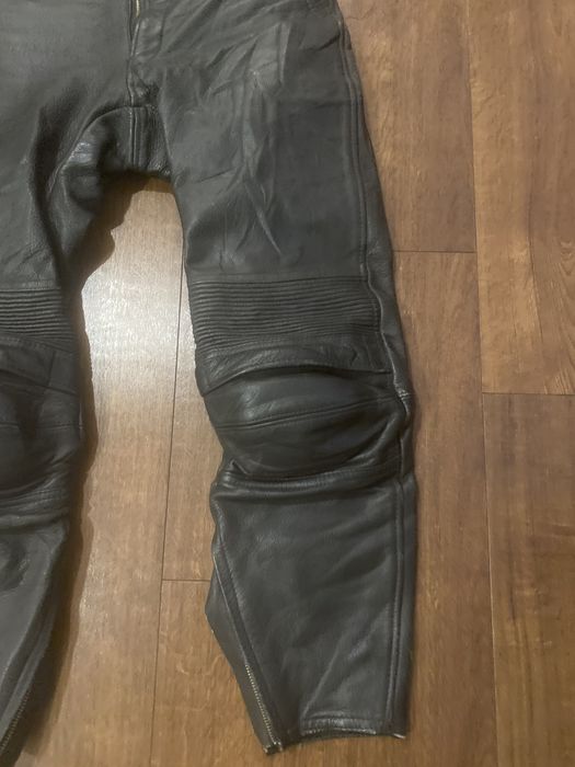 VINTAGE 90s BIKER LEATHER PANTS QQQ, Waist 28 x