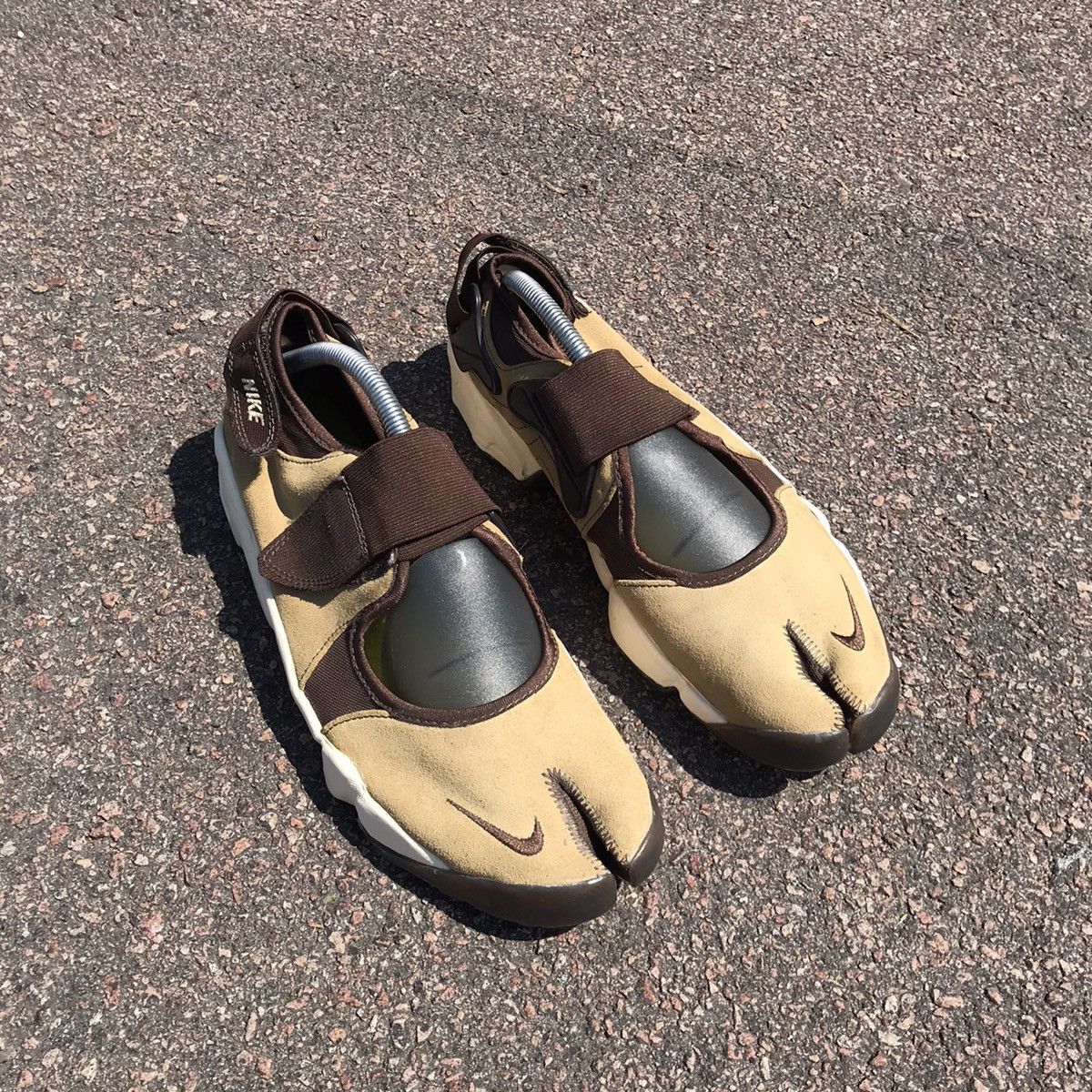 Nike Vintage 90's Air Rift B Black Leather OG Split Toe