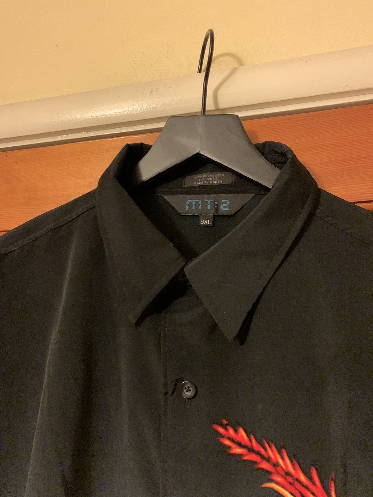 Vintage *RARE* Vintage MT:2 Fire Dragon Korean Made Button Shirt 3XL Size US XXL / EU 58 / 5 - 6 Thumbnail