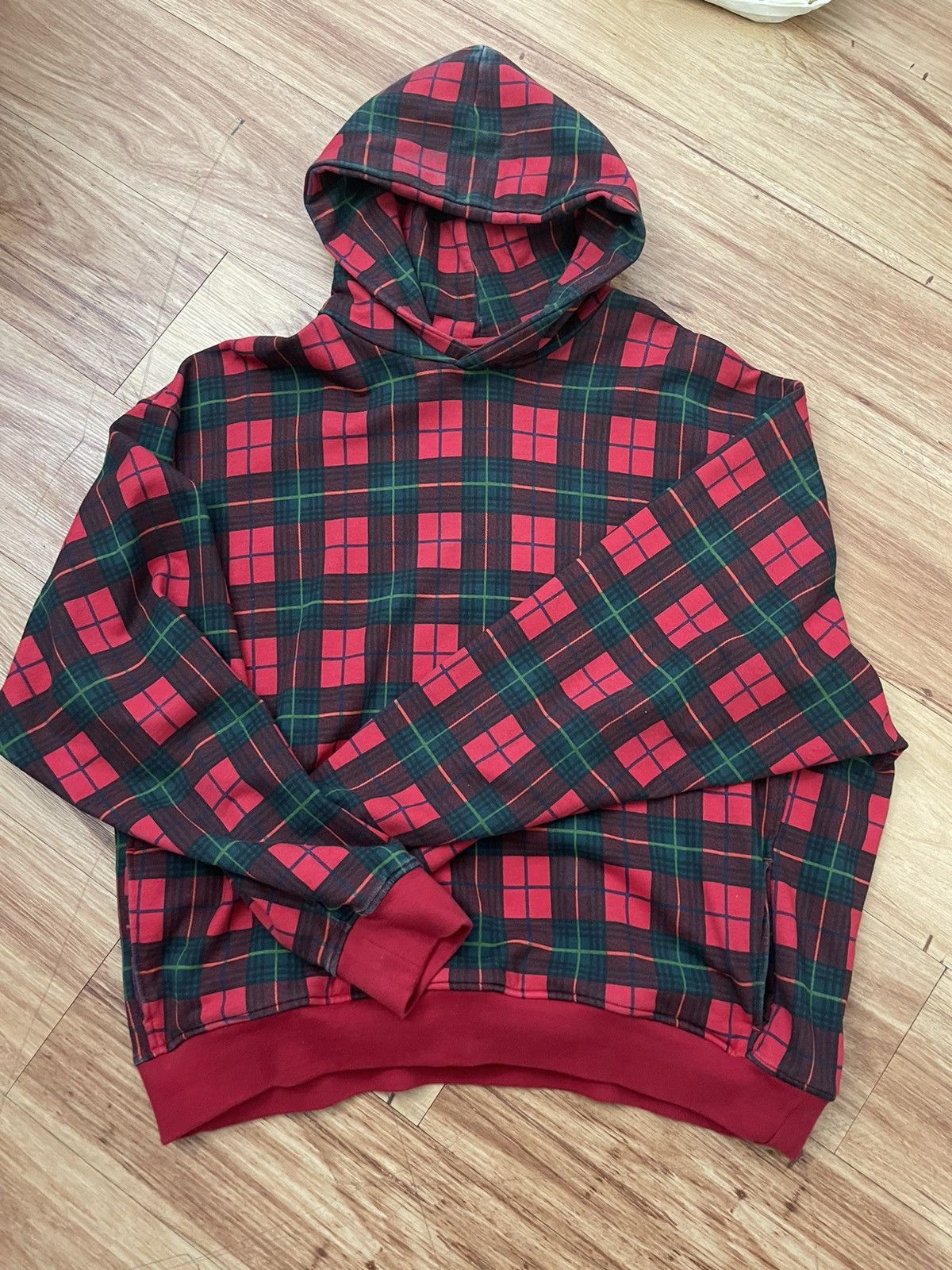 fear of god Plaid everyday hoodie M