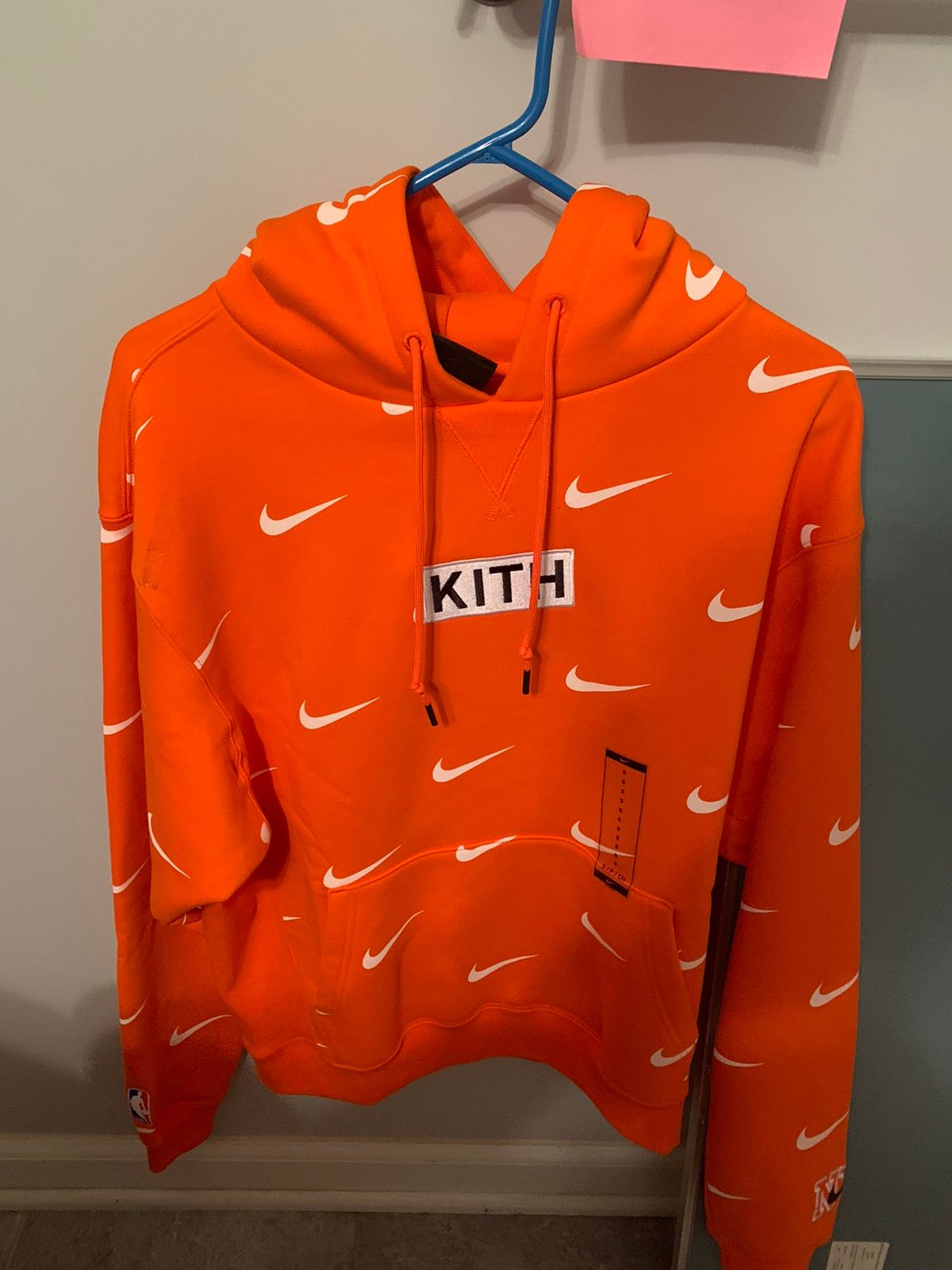 Buy Kith & Nike for New York Knicks AOP Hoodie 'Orange' - CZ1749 820