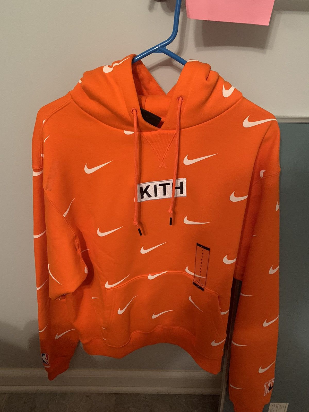 Buy Kith & Nike for New York Knicks AOP Hoodie 'Orange' - CZ1749 820