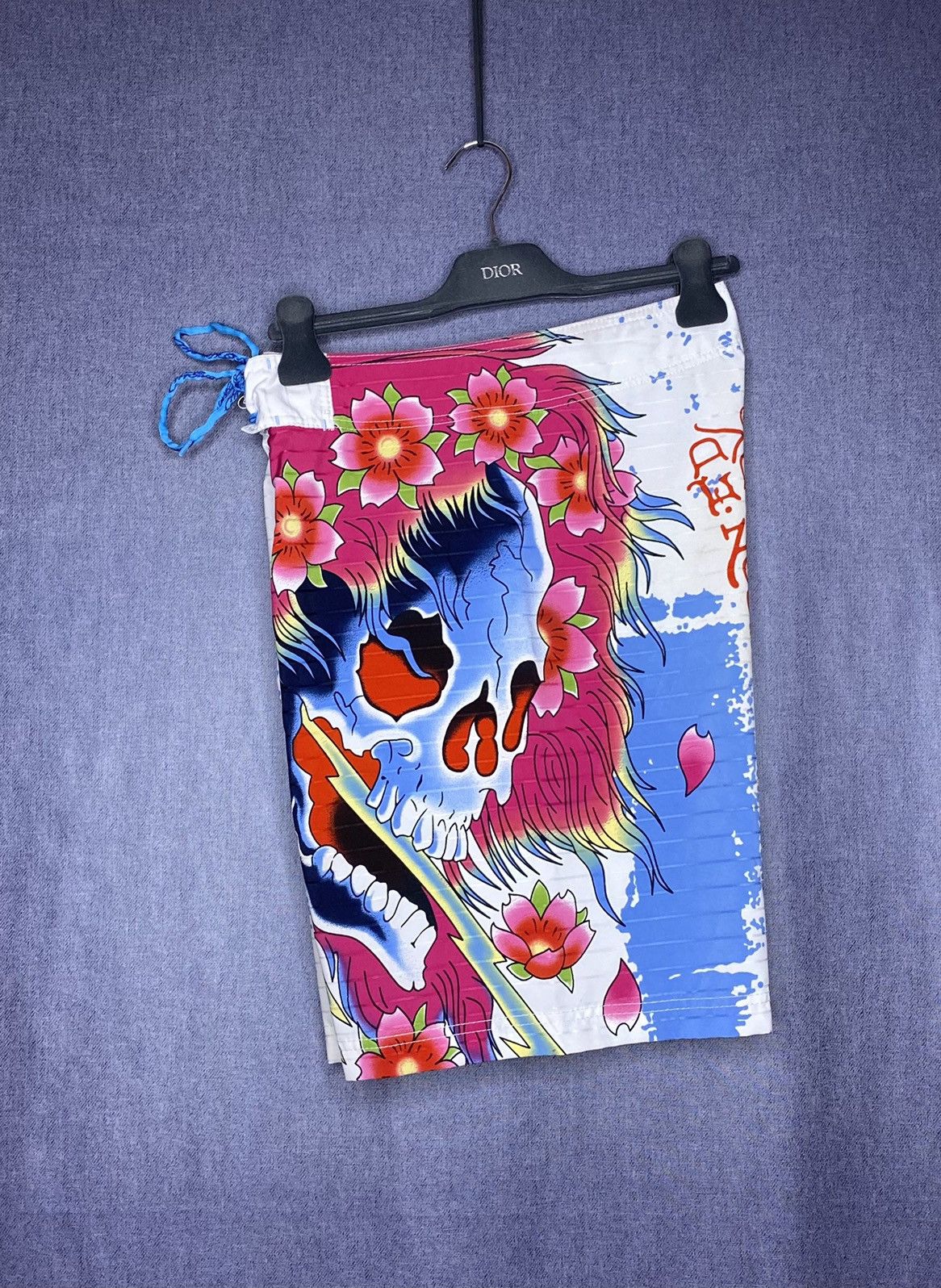 Ed Hardy × Vintage Ed Hardy by Christian Audigier vintage skull swim shorts Size US 31 - 3 Thumbnail