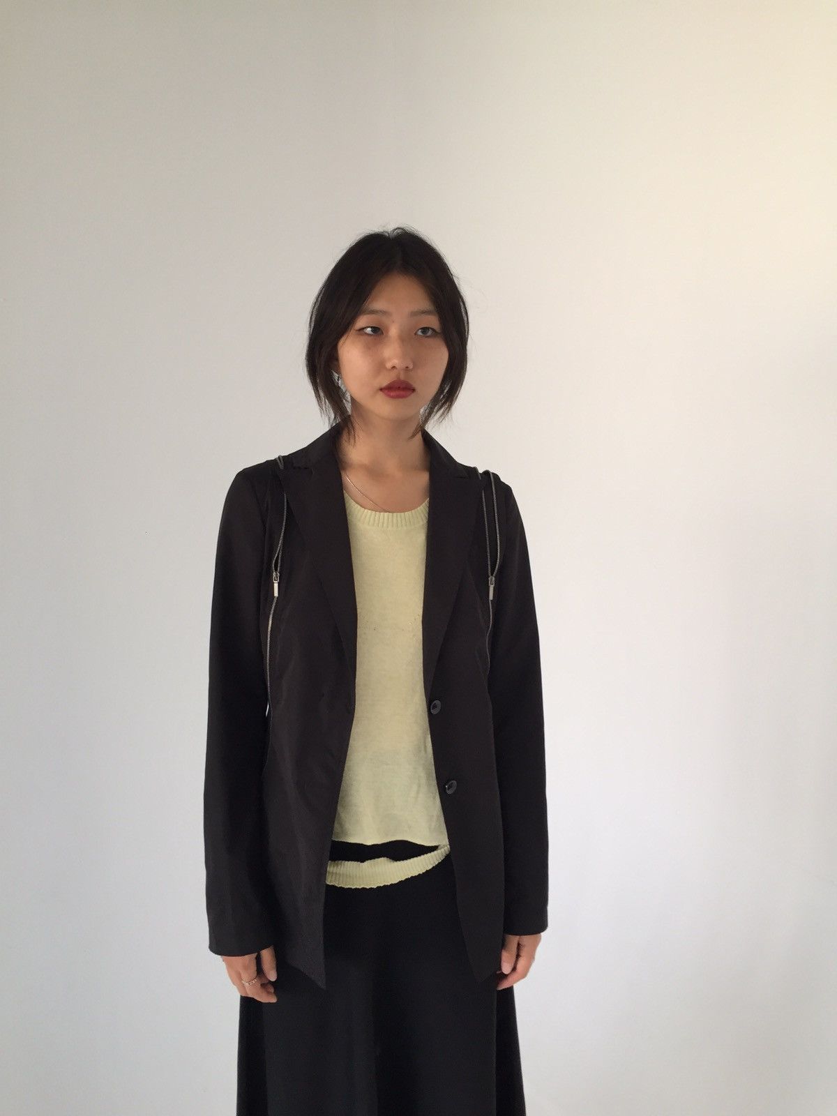 Jil Sander Jil Sander Multi Zipper Black Blazer Size 38S - 4 Thumbnail