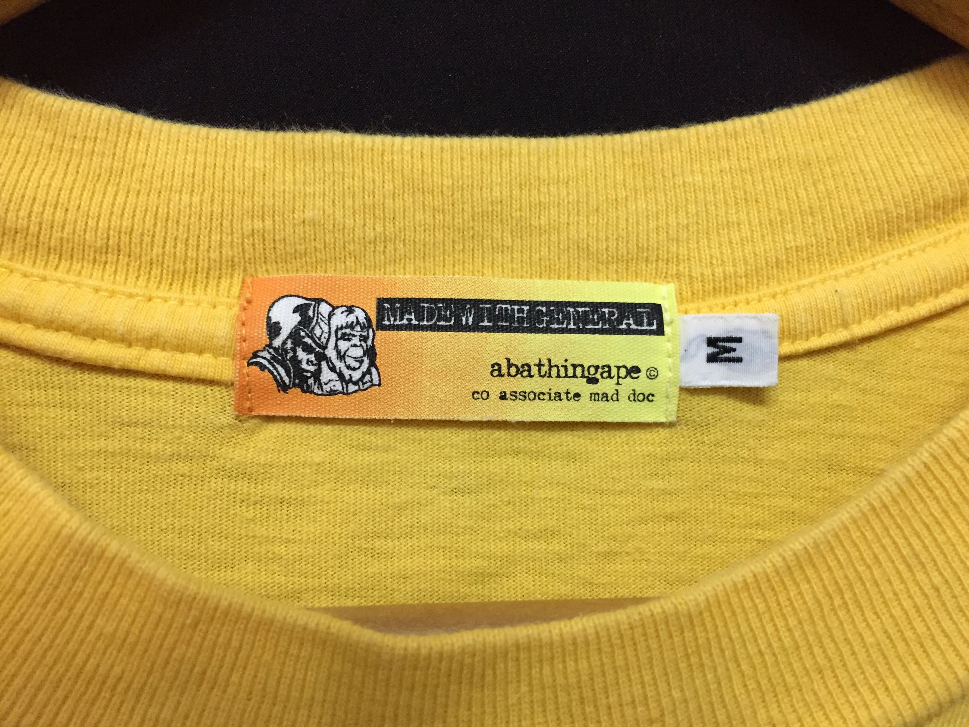 Bape × Wtaps 1999 BAPE X WTAPS Yellow tee Size US L / EU 52-54 / 3 - 9 Thumbnail