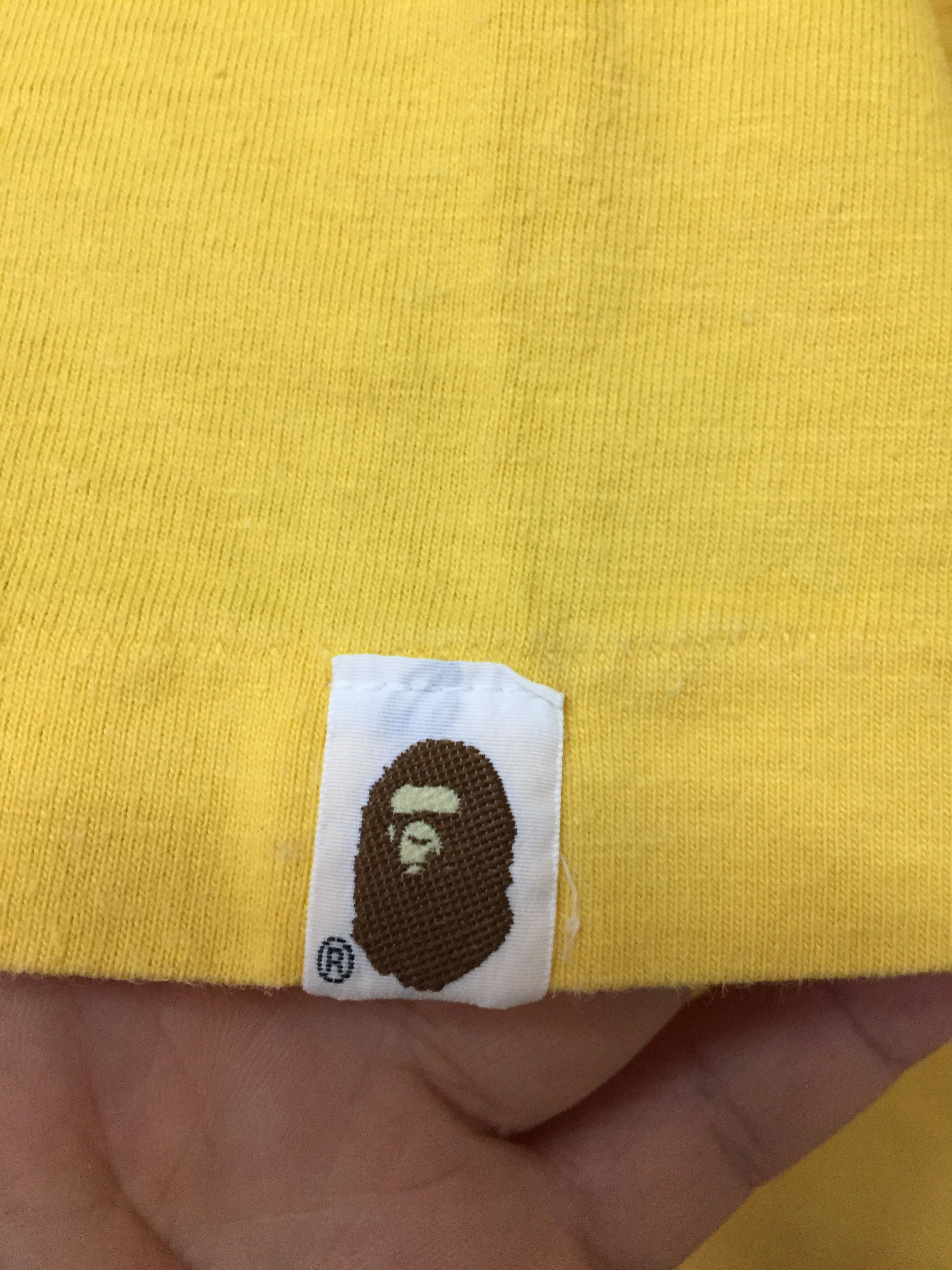 Bape × Wtaps 1999 BAPE X WTAPS Yellow tee Size US L / EU 52-54 / 3 - 8 Thumbnail
