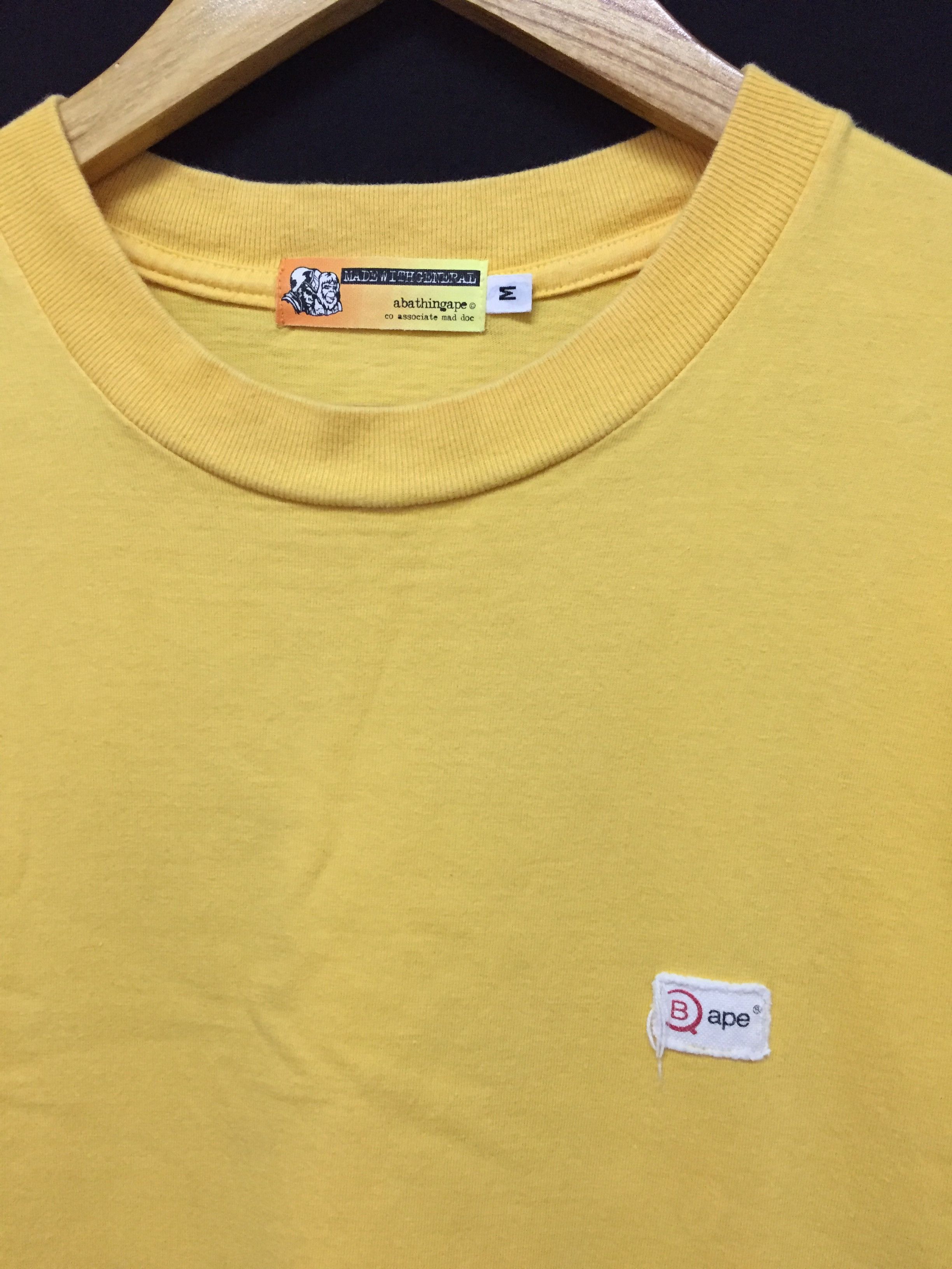 Bape × Wtaps 1999 BAPE X WTAPS Yellow tee Size US L / EU 52-54 / 3 - 5 Thumbnail
