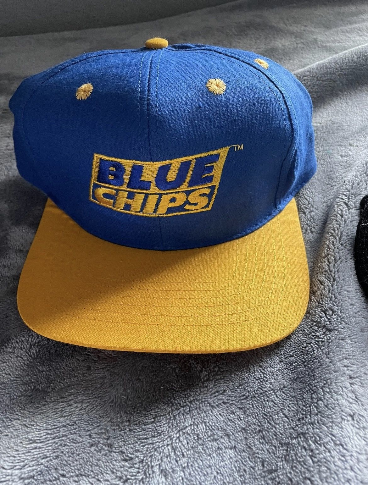 Vintage Western University Blue Chips Movie Hat, New Old Stock, Adjust