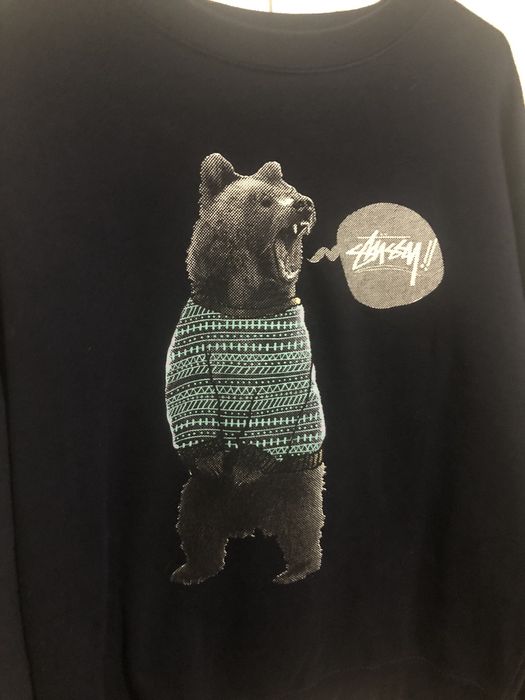 Stussy store bear sweatshirt