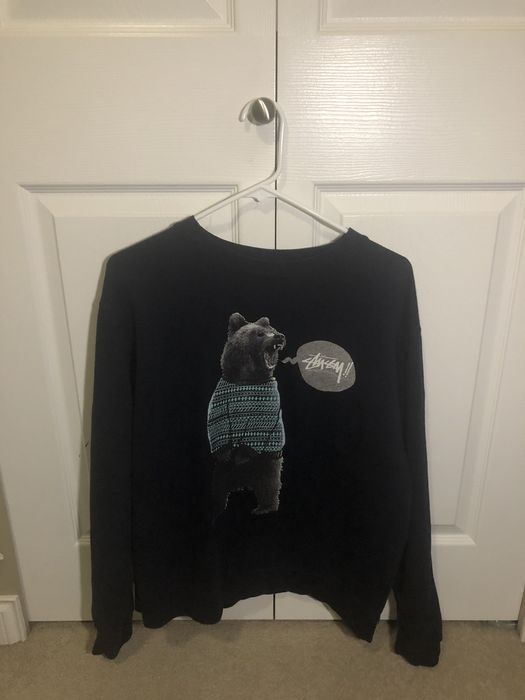 Stussy store bear sweatshirt