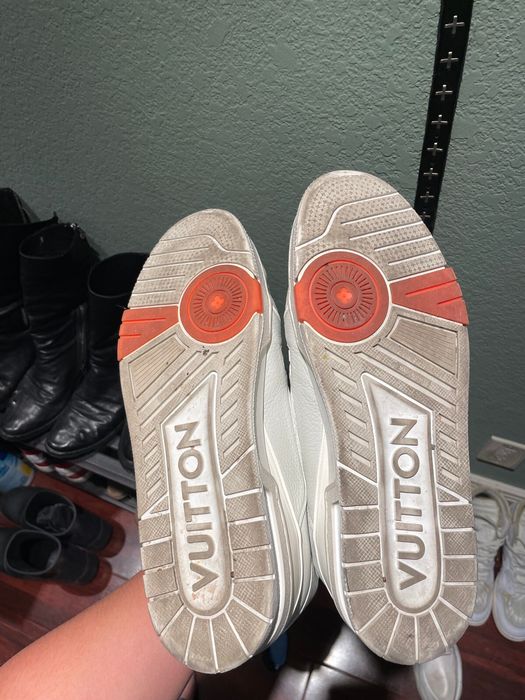 Virgil Abloh x Louis Vuitton Trainer Sneakers - 1A811L Orange/White FD0231,  in 2023