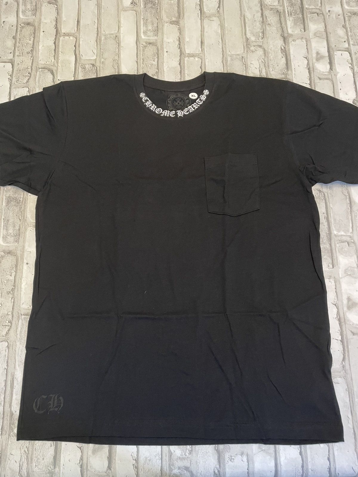 Chrome Hearts Chrome Hearts Neck Logo “FUCK YOU” sleeve T