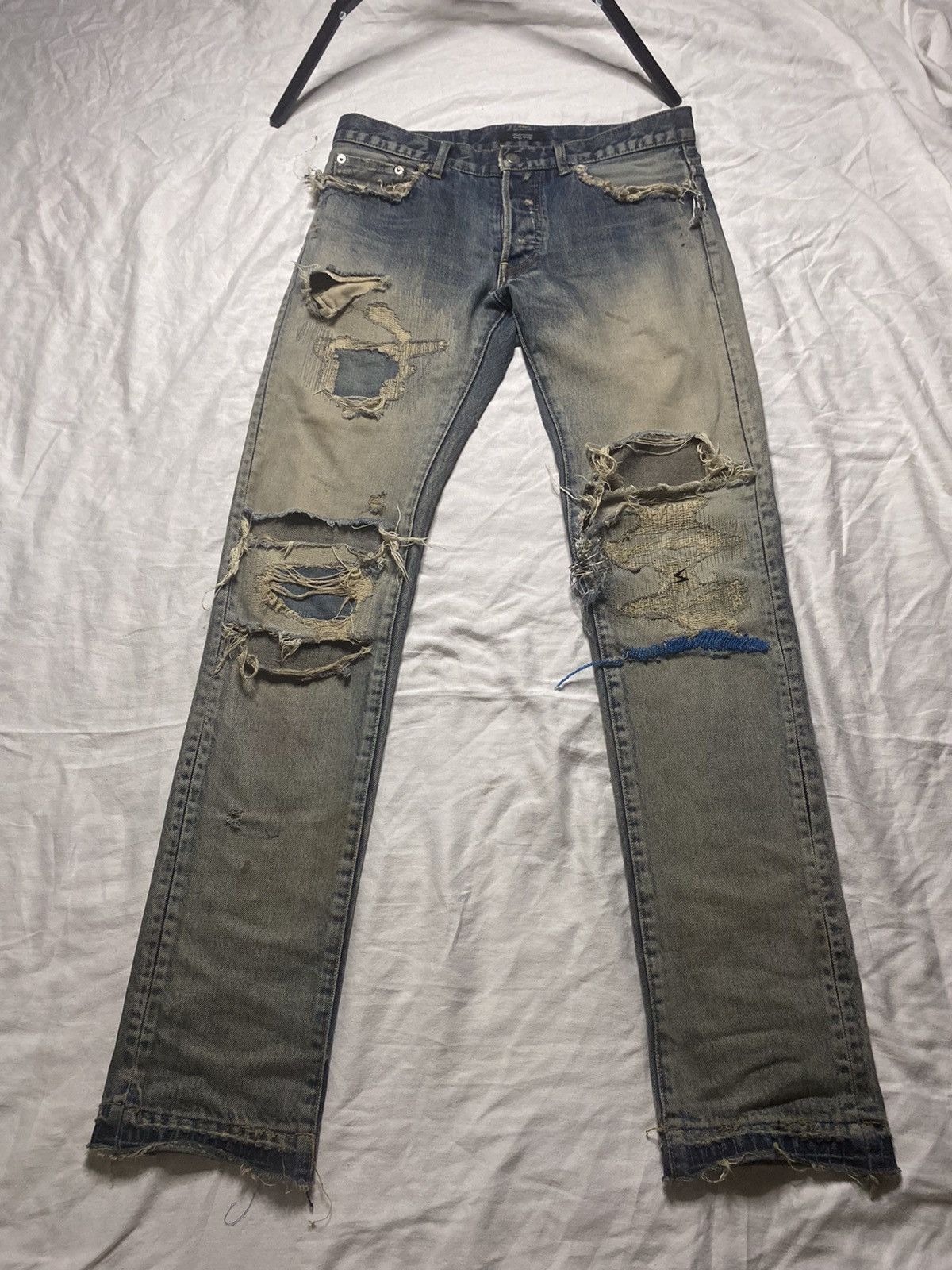 パンツ UNDERCOVER 68 Buy Undercover 68 'Blue Yarn' Jeans Online at Groupie