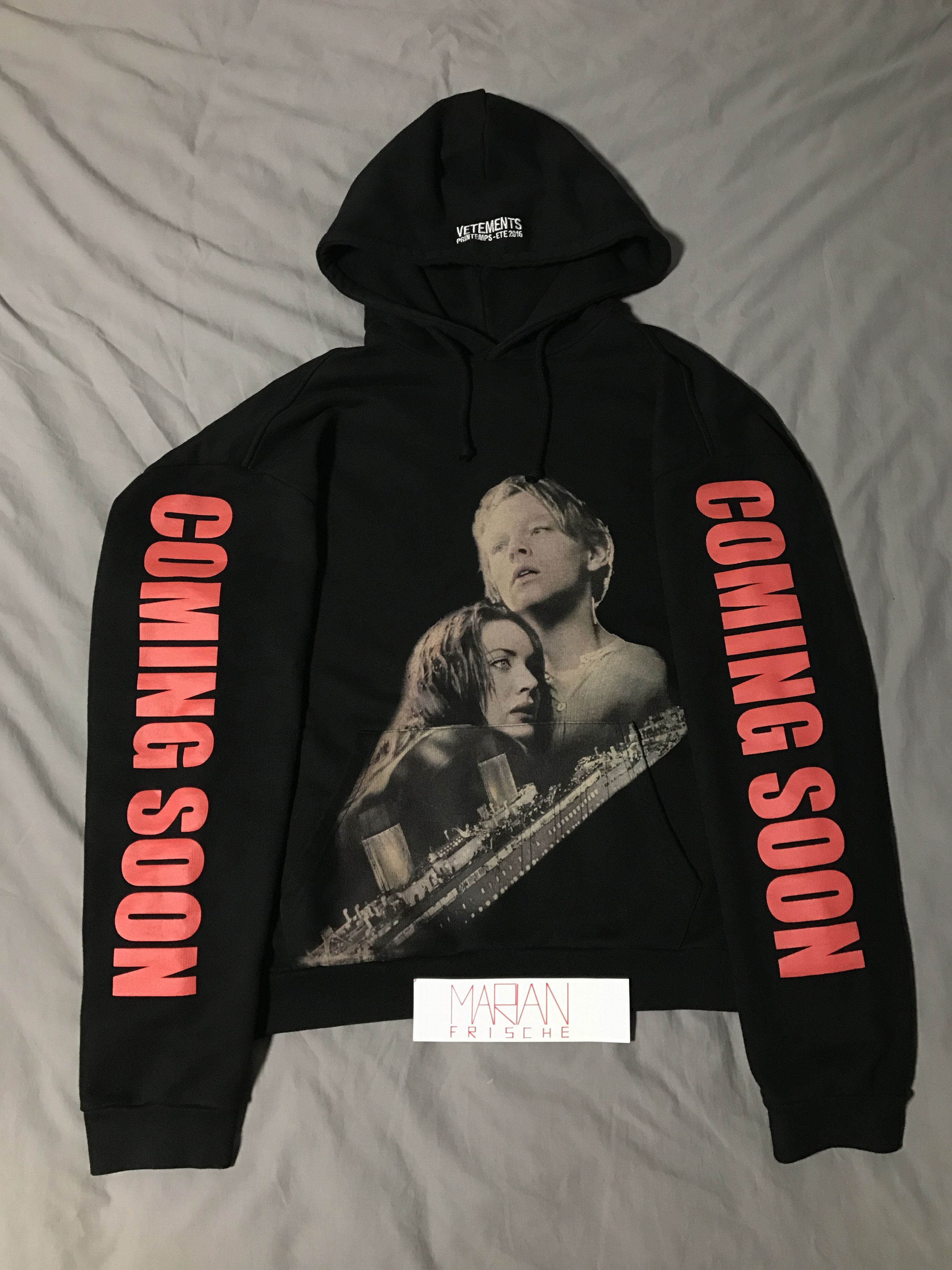 Vetements coming cheap soon hoodie