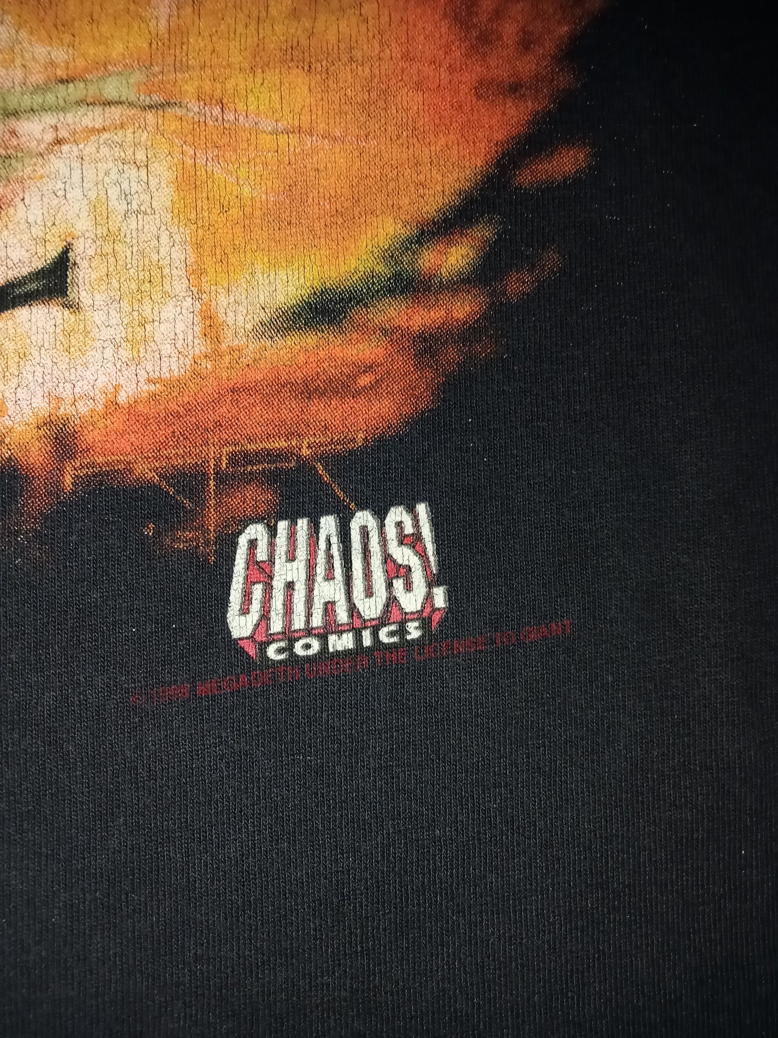 Band Tees Vintage 90's Tour Megadeth Chaos Comics Long Sleeve Size US XL / EU 56 / 4 - 5 Thumbnail