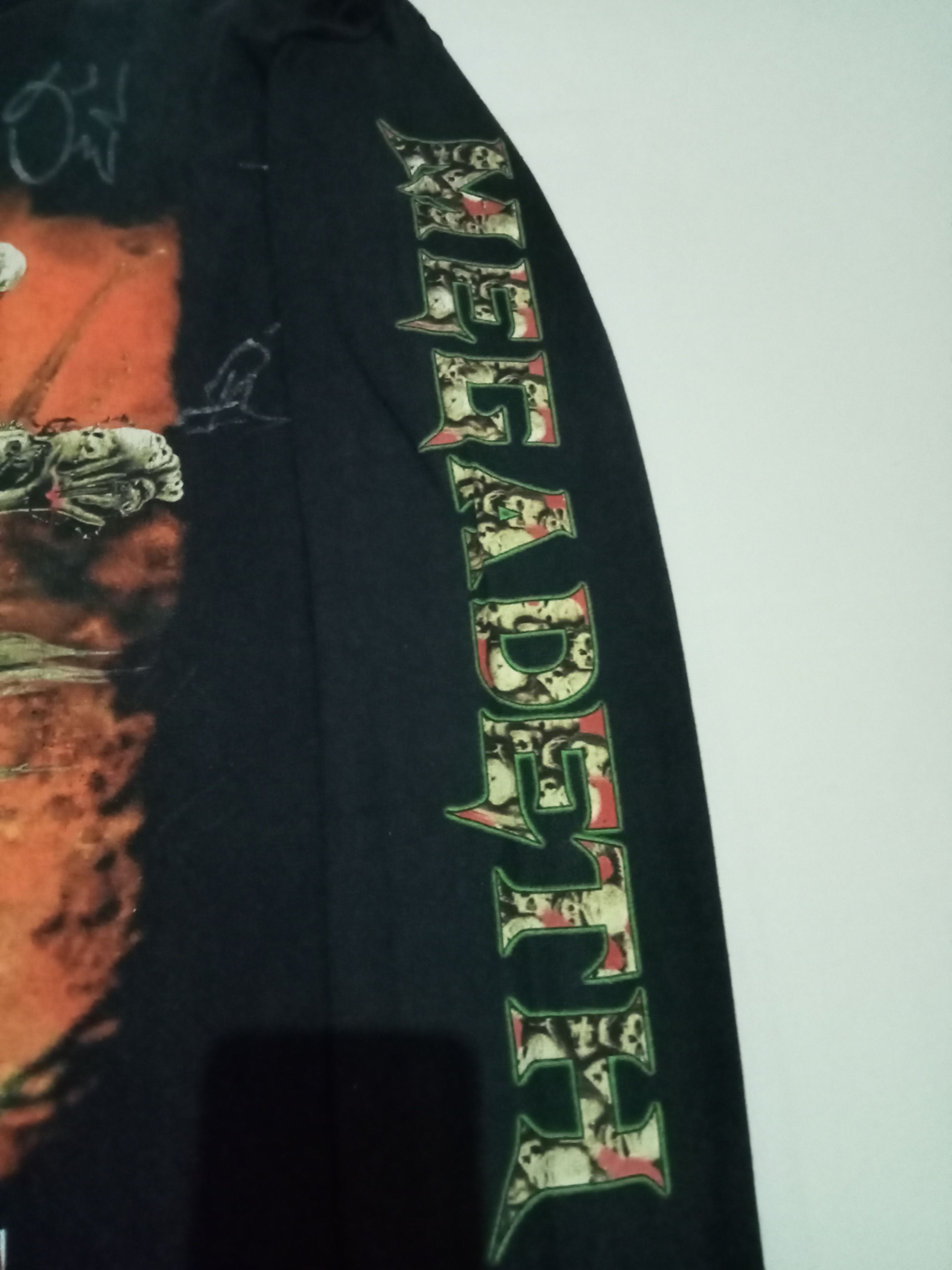 Band Tees Vintage 90's Tour Megadeth Chaos Comics Long Sleeve Size US XL / EU 56 / 4 - 4 Thumbnail