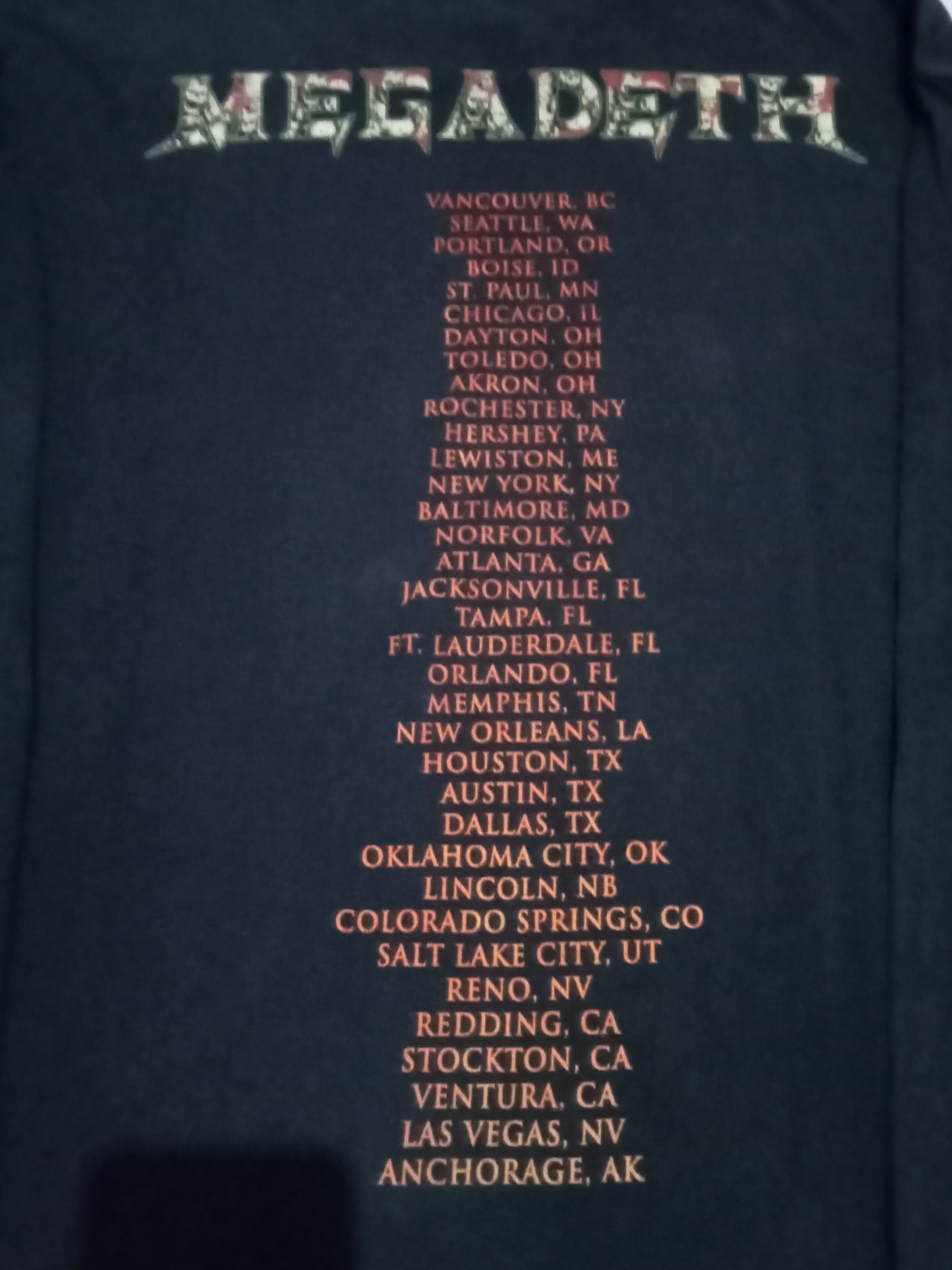 Band Tees Vintage 90's Tour Megadeth Chaos Comics Long Sleeve Size US XL / EU 56 / 4 - 12 Thumbnail