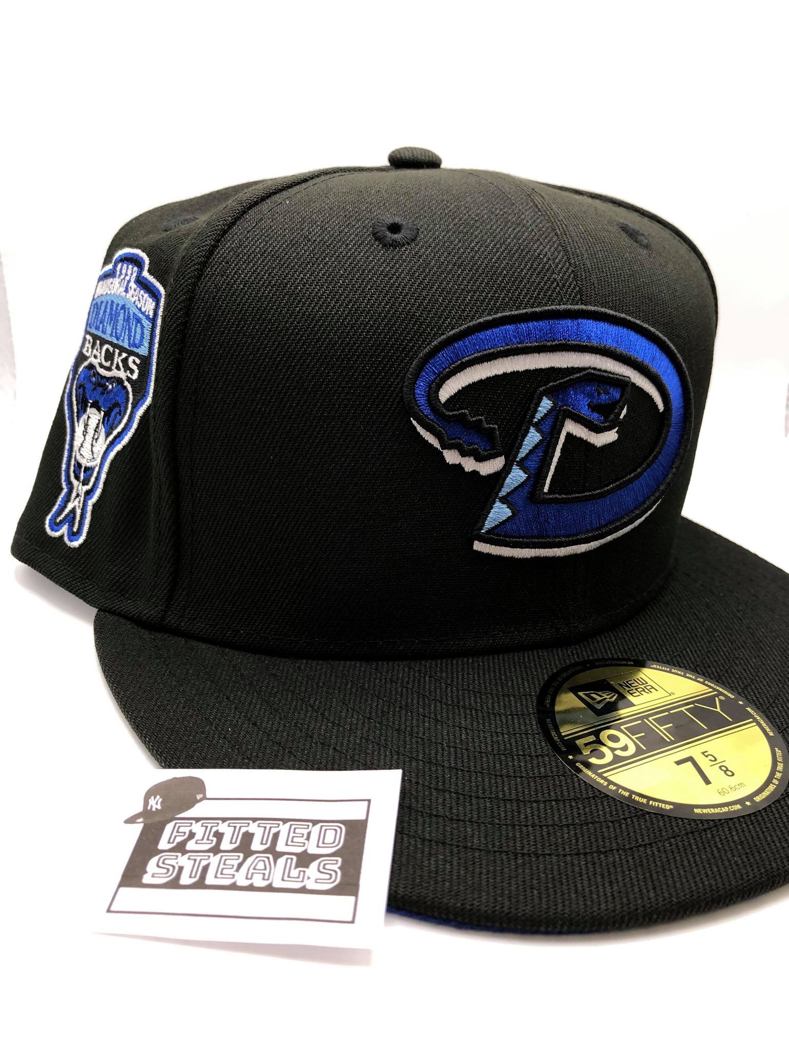 MLB × New Era Exclusive Fitted Black Royal Arizona Diamondbacks 7 5/8 Size ONE SIZE - 1 Thumbnail