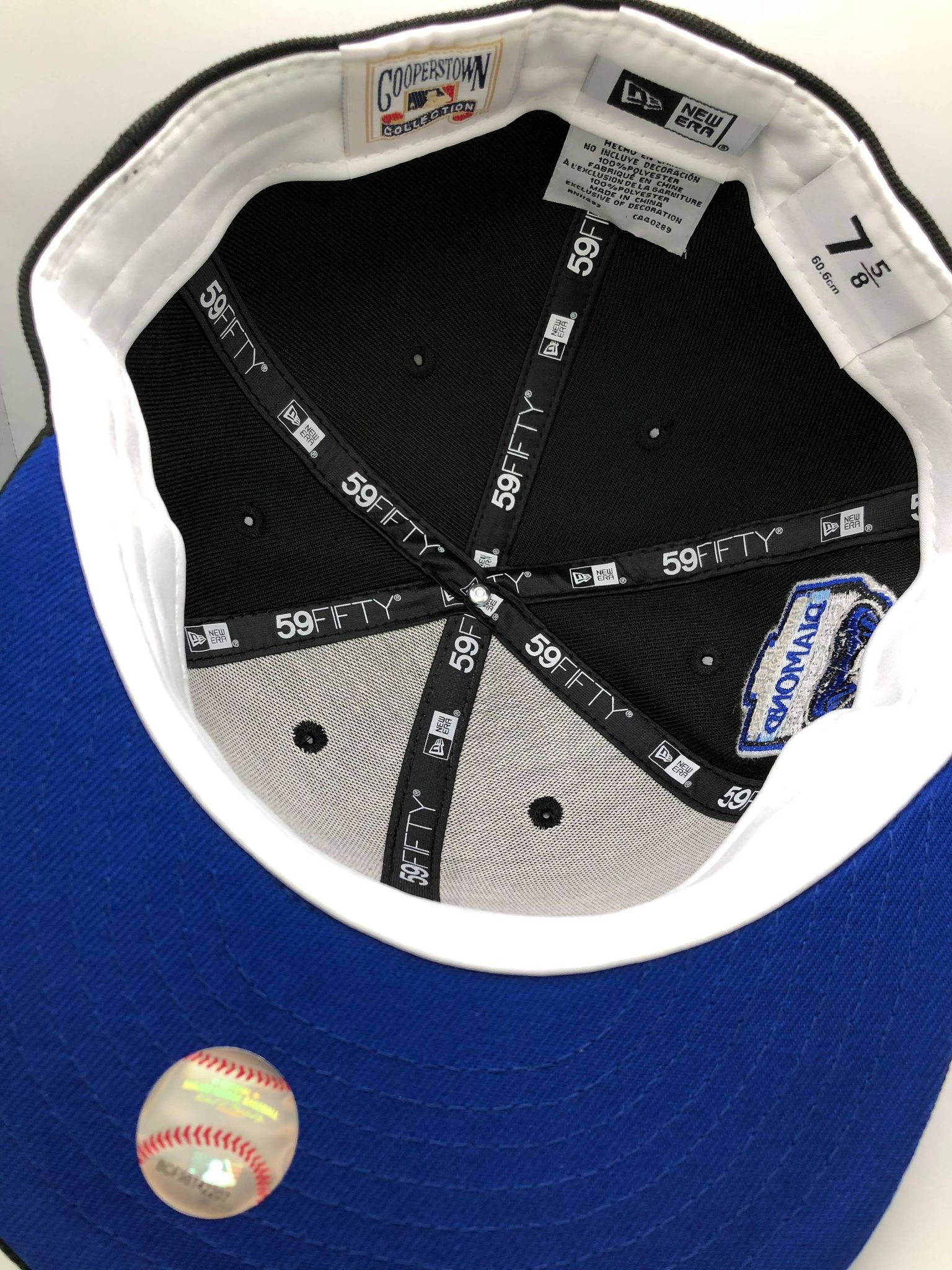 MLB × New Era Exclusive Fitted Black Royal Arizona Diamondbacks 7 5/8 Size ONE SIZE - 4 Thumbnail