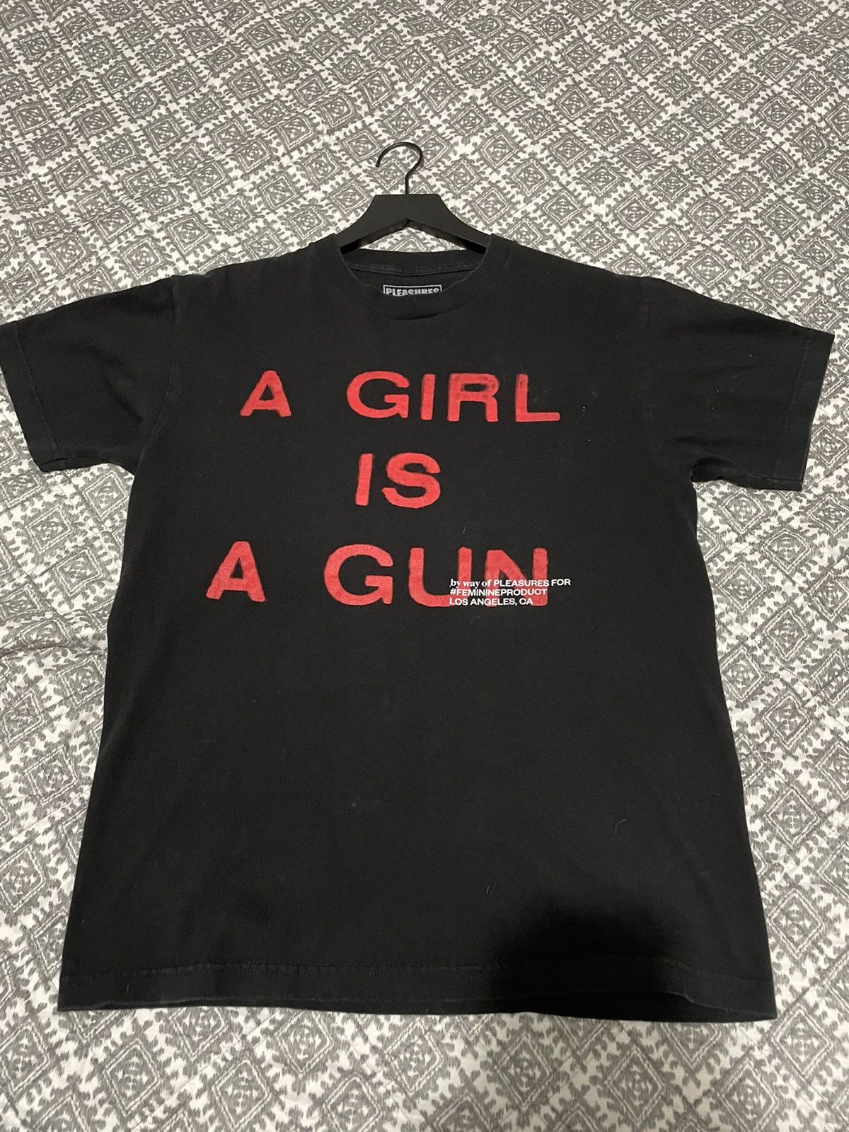 Pleasures × Streetwear × Supreme Pleasures “A Girl Is A Gun” T 