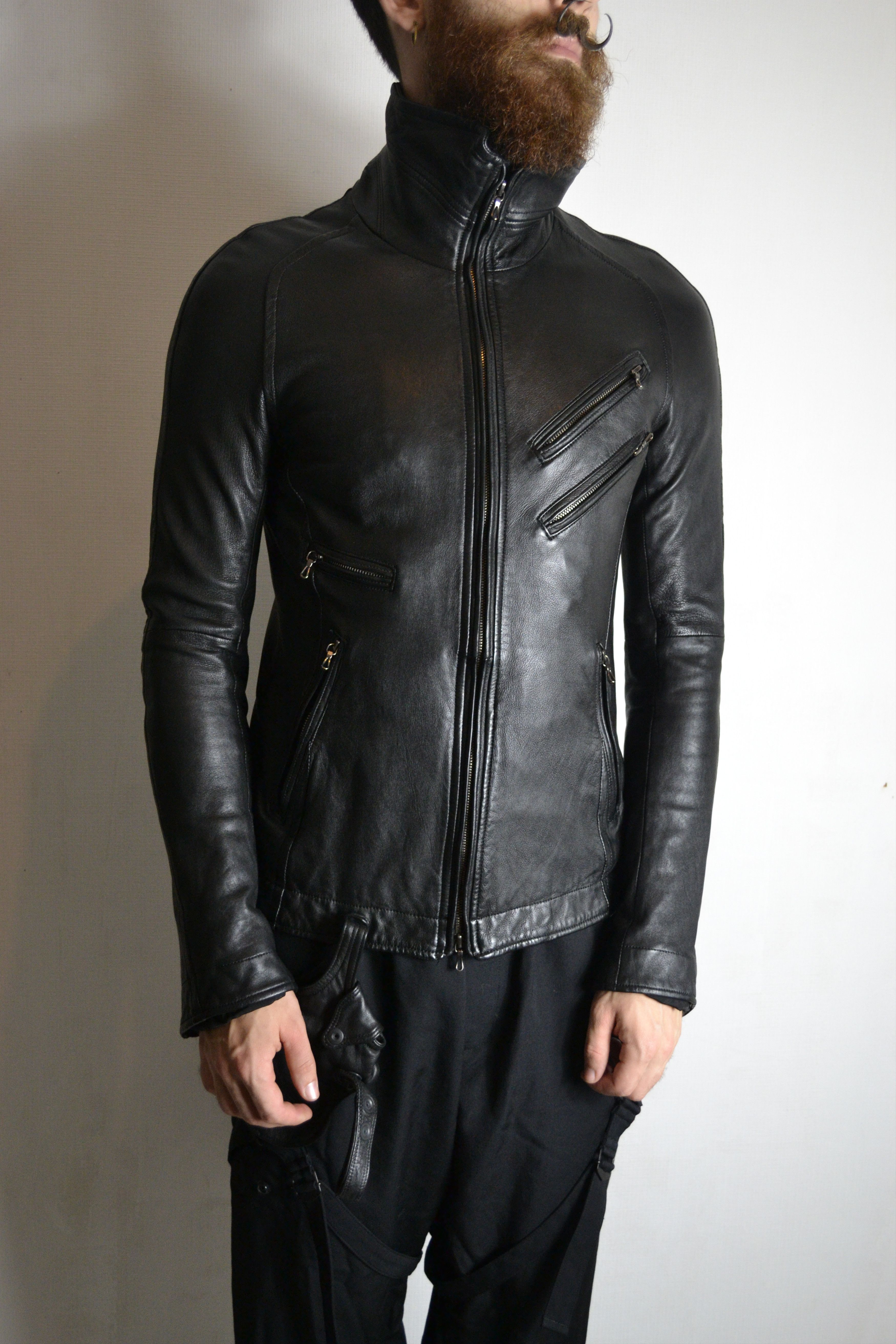 Julius Julius x Gordini Sample Jutneck Leather Jacket | Grailed