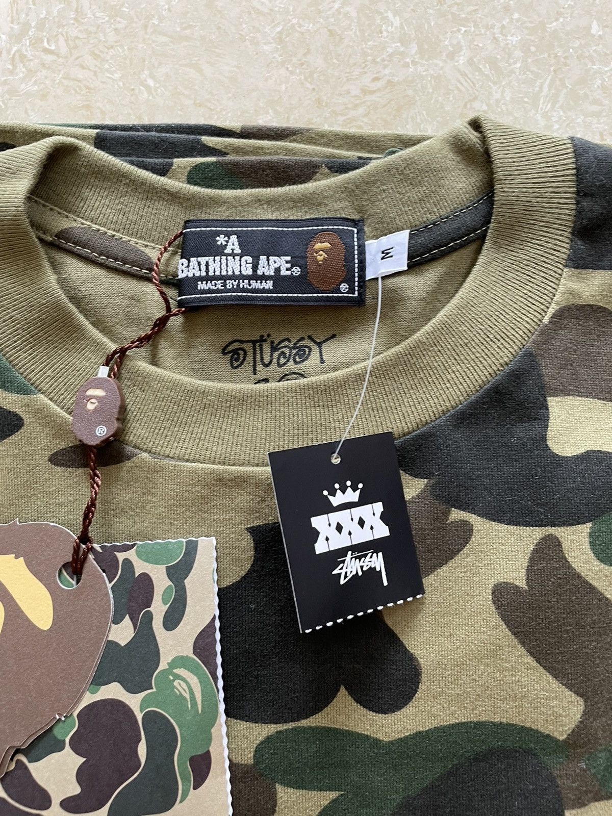 Bape × Stussy Bape stussy 30th anniversary 1st Camo tee M Size US M / EU 48-50 / 2 - 7 Thumbnail